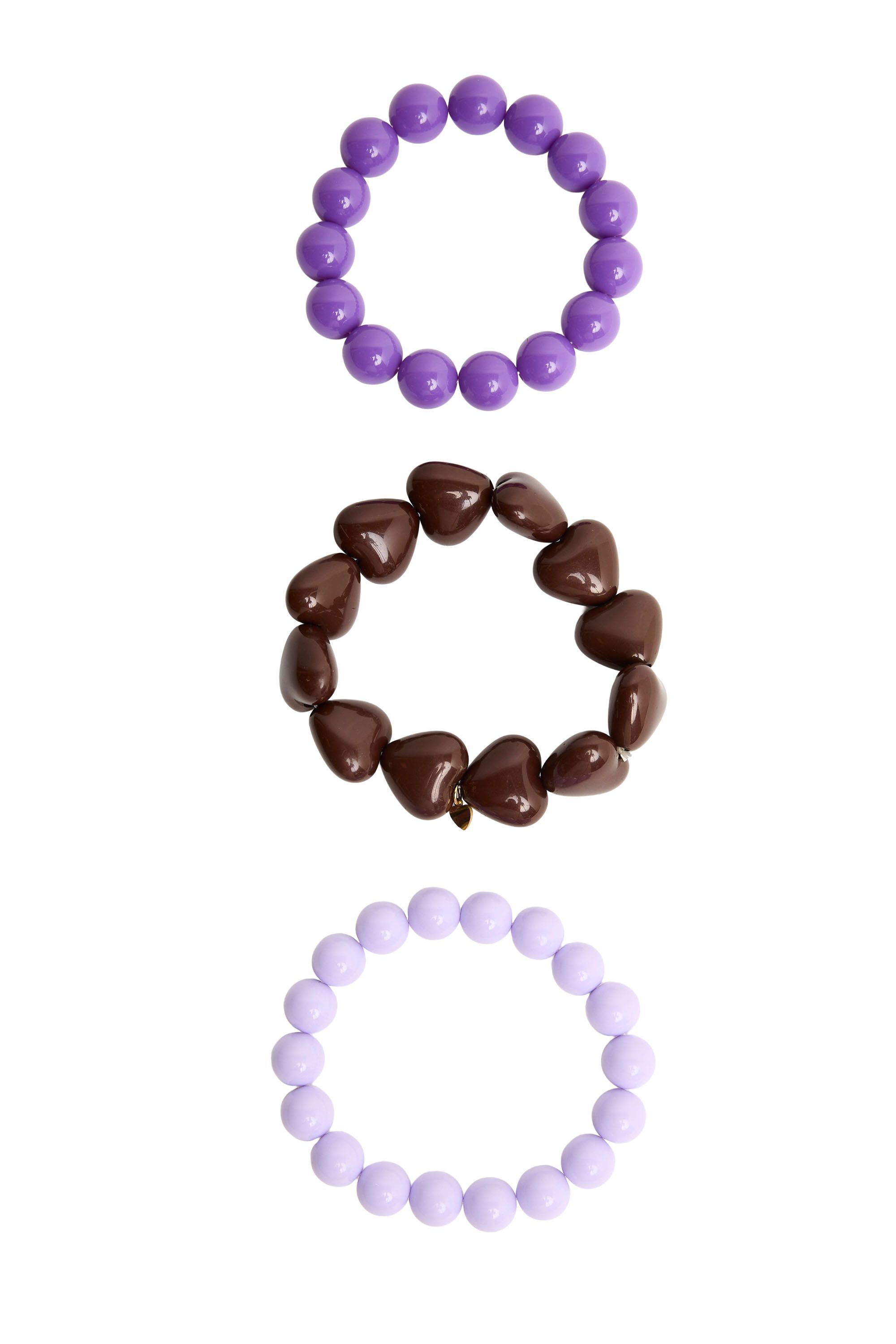 Norah Kralenarmbanden set purple multicolor 220008-820