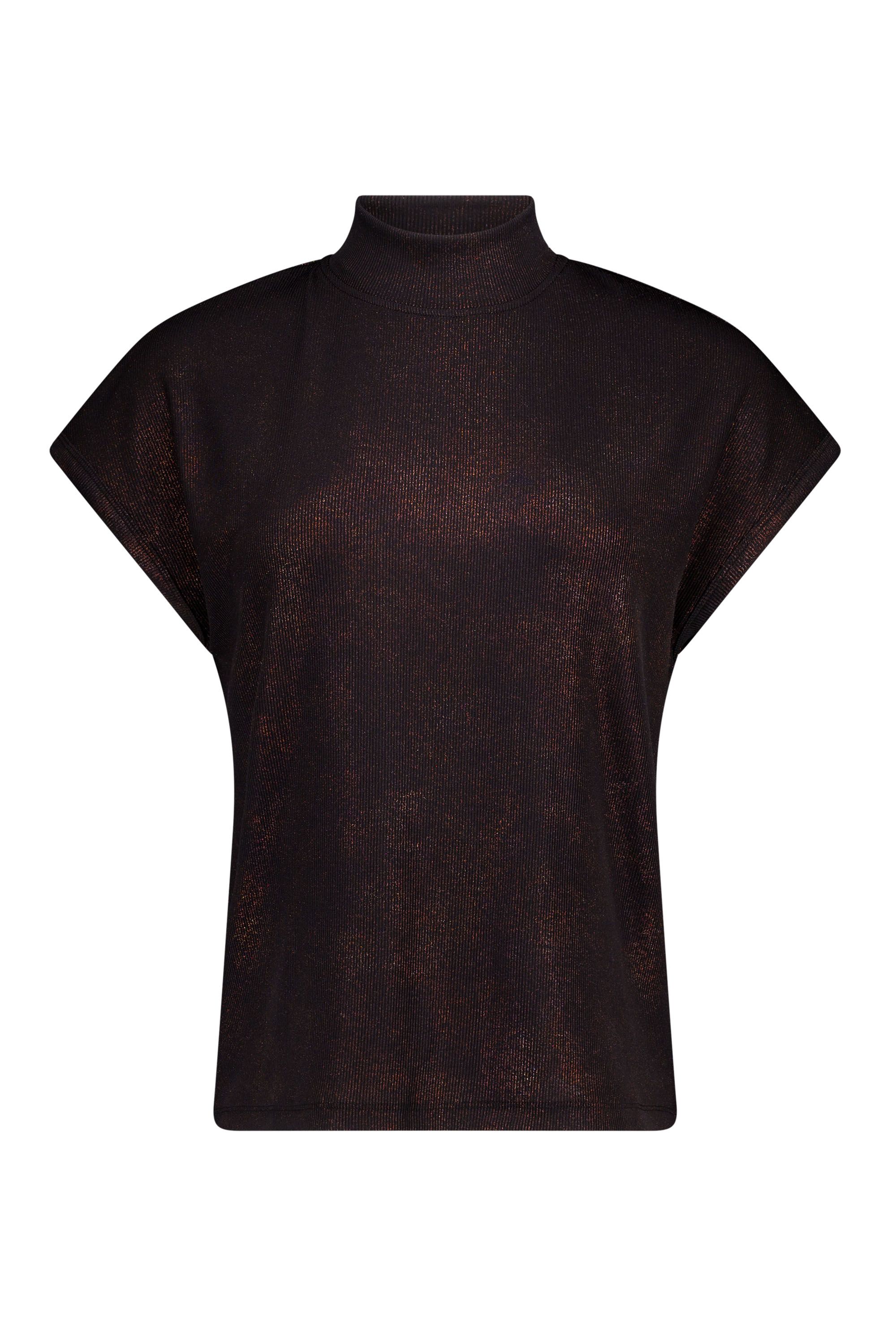 Norah Zwart/bronskleurige top bronze 220038-310