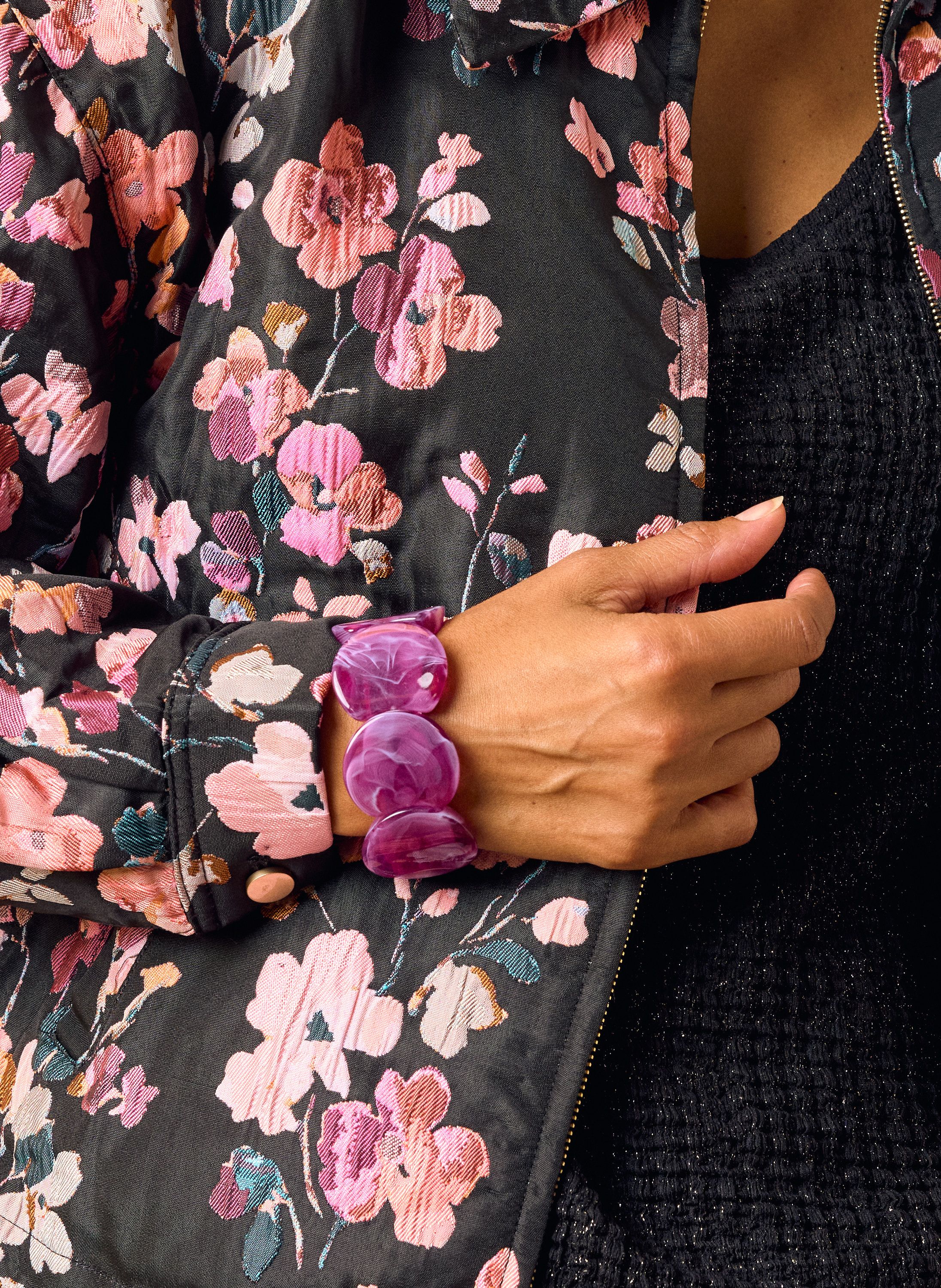 Norah Paarse kralen armband purple 220089-800