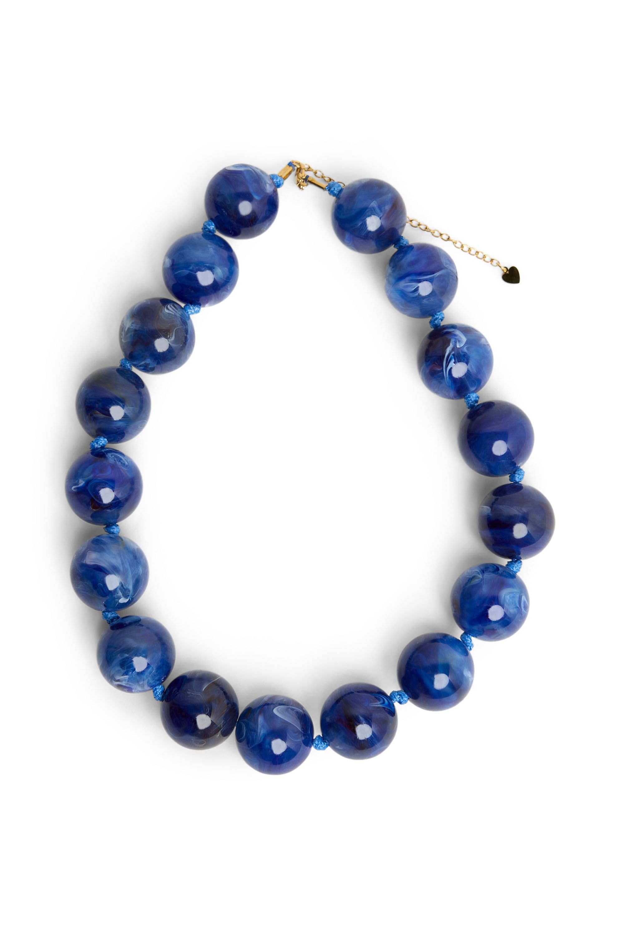 Norah Kobaltblauwe kralen ketting cobalt 220346-468