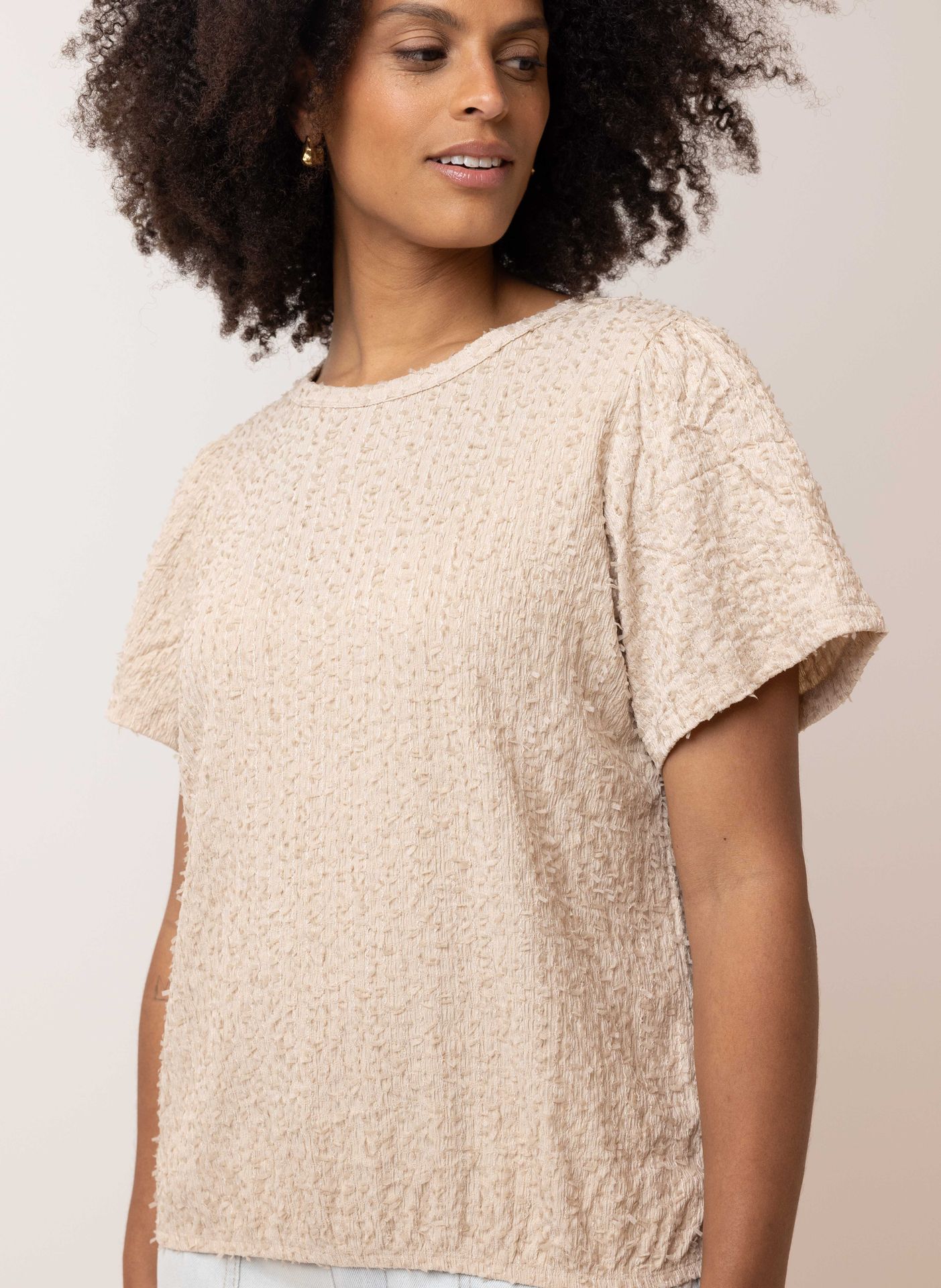 Norah Beige shirt sand 214673-110