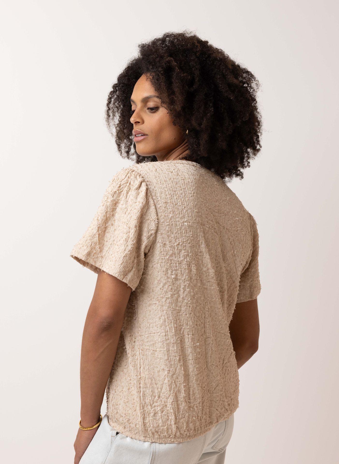 Norah Beige shirt sand 214673-110