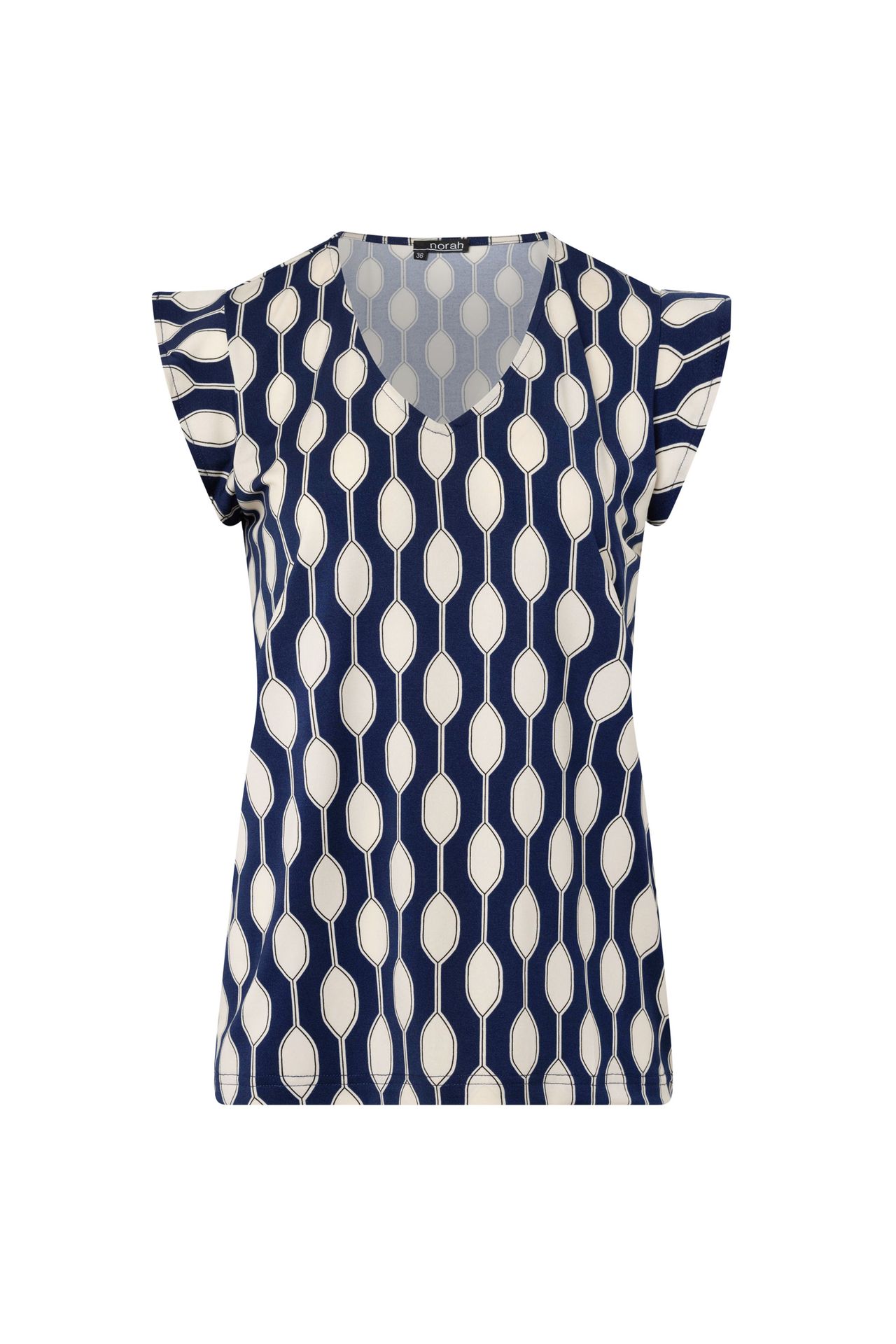 Norah Blauw shirt blue/white 214108-431