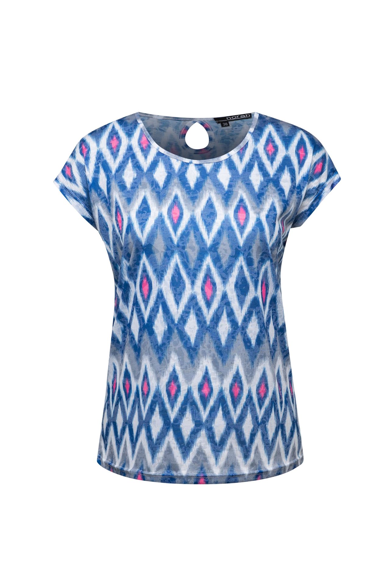 Norah Blauw shirt cobalt multicolor 213840-469