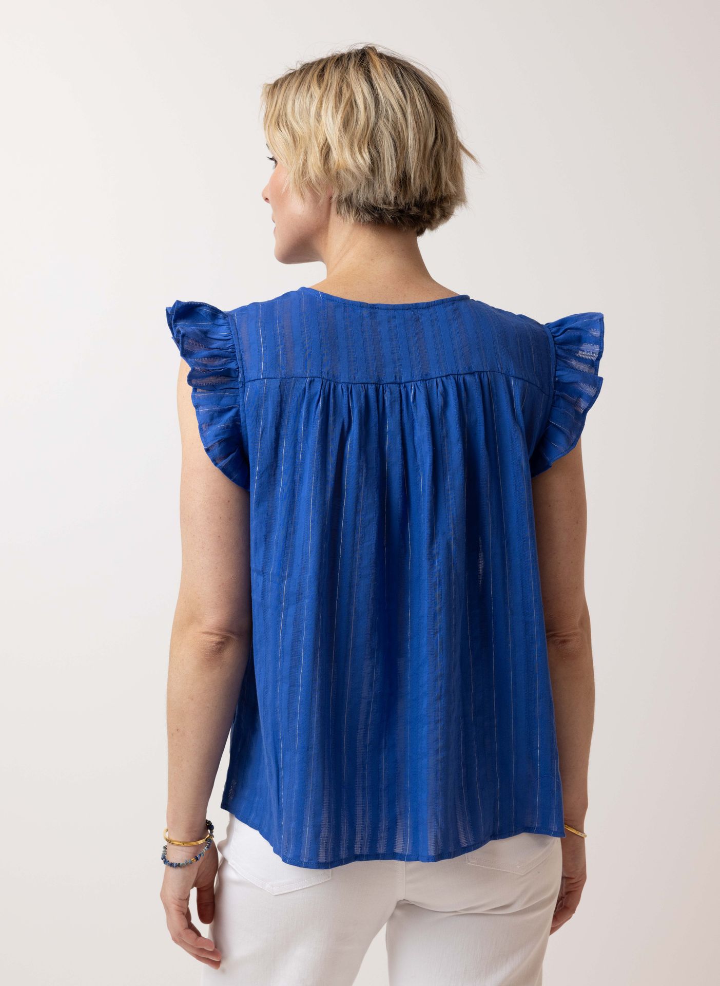 Norah Blauwe blouse cobalt multicolor 214812-469