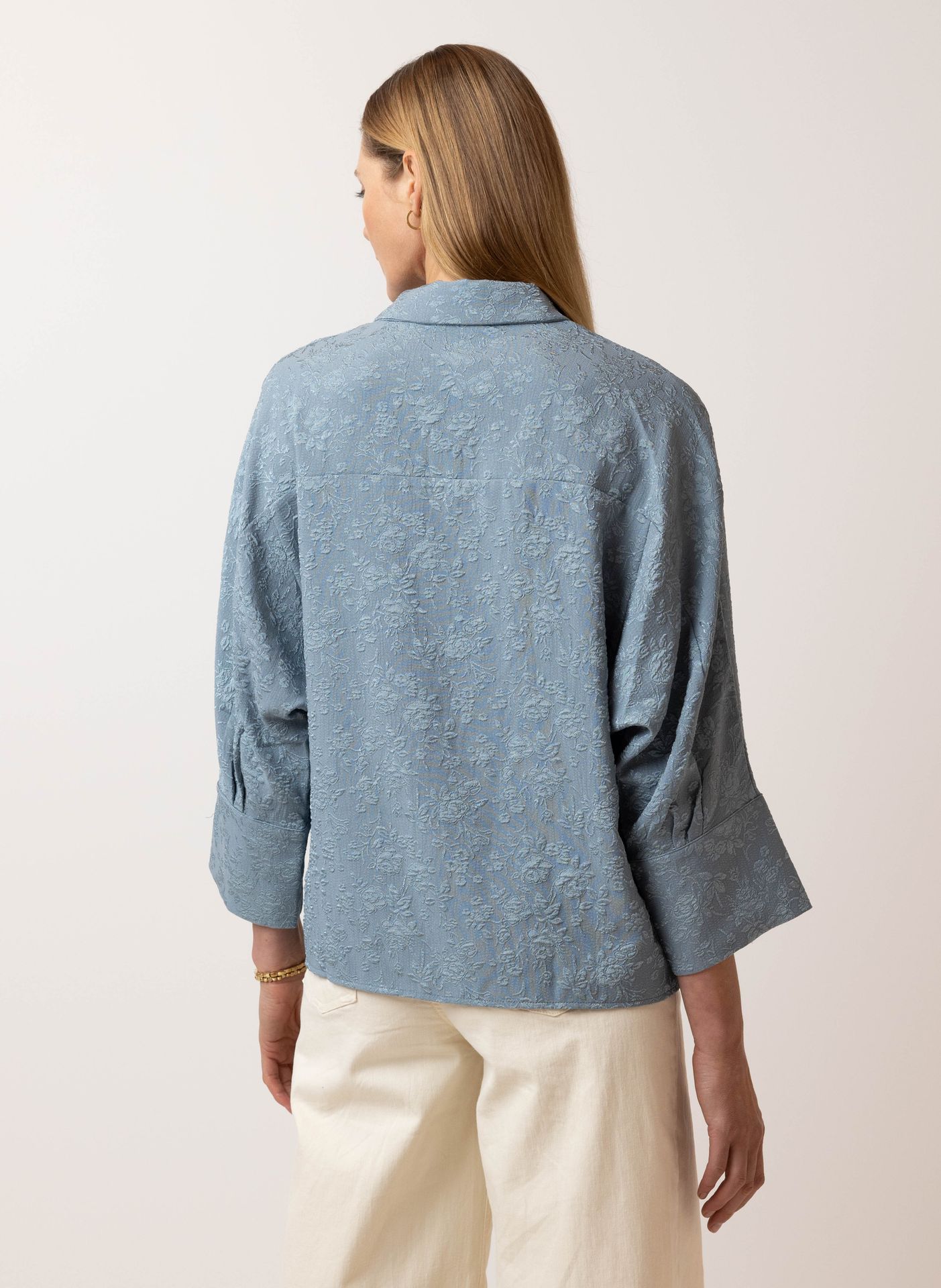 Norah Blauwe blouse denim blue 215569-472