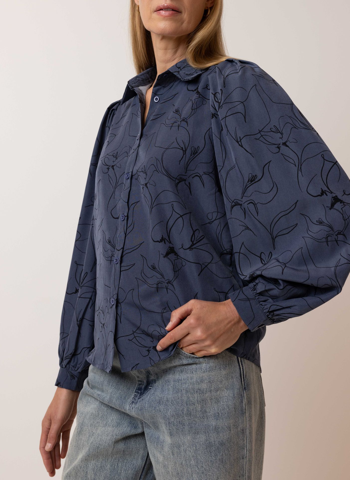 Norah Blauwe blouse jeans/blue 215660-471