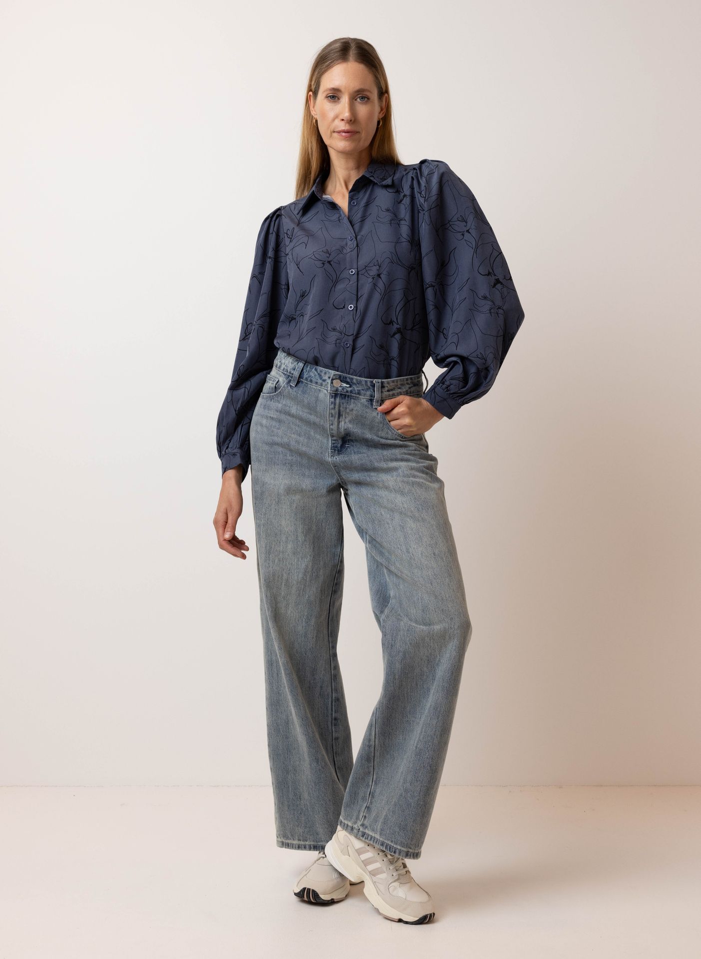 Norah Blauwe blouse jeans/blue 215660-471