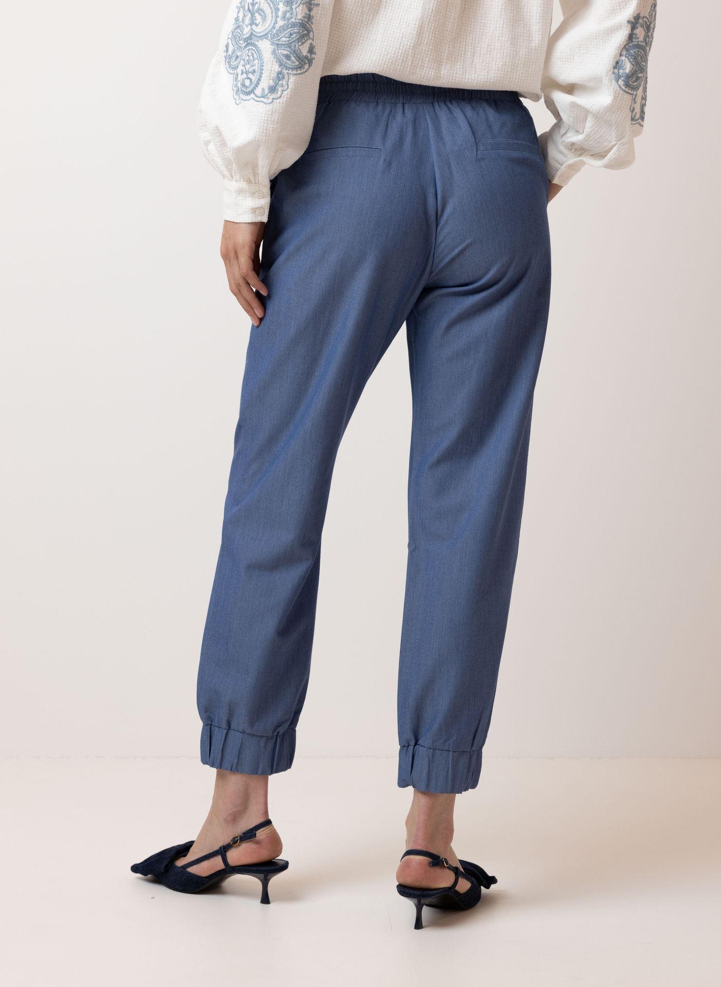 Norah Blauwe broek denim blue 214514-472