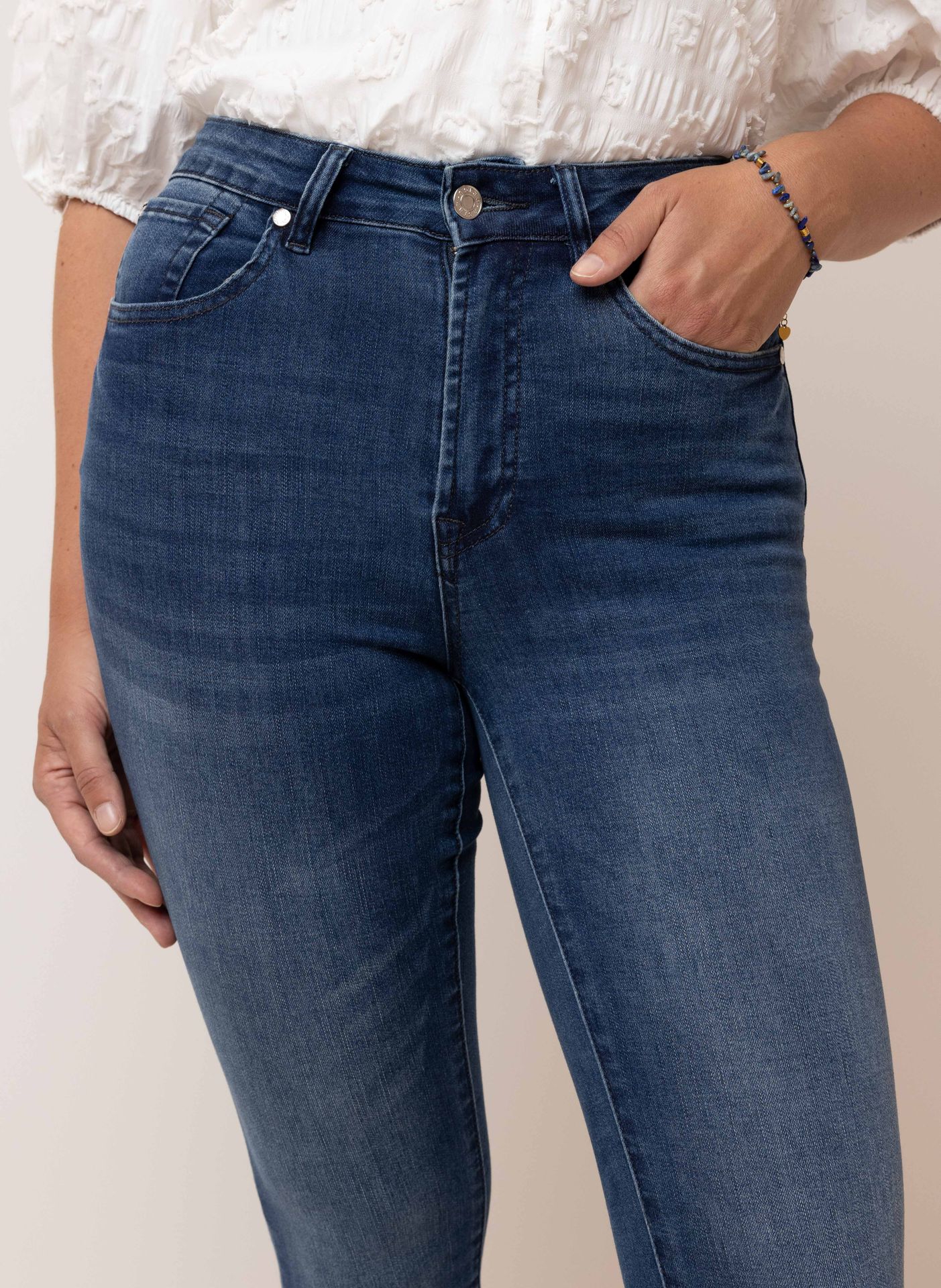 Norah Blauwe flared jeans blue 214961-400