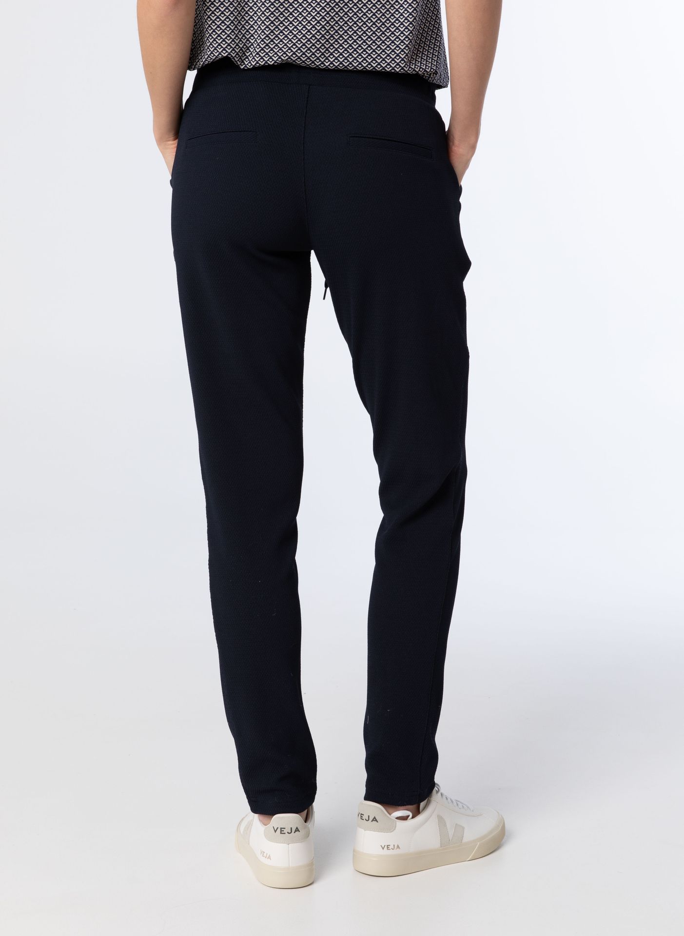 Norah Blauwe loose fit broek  dark blue 213529-499