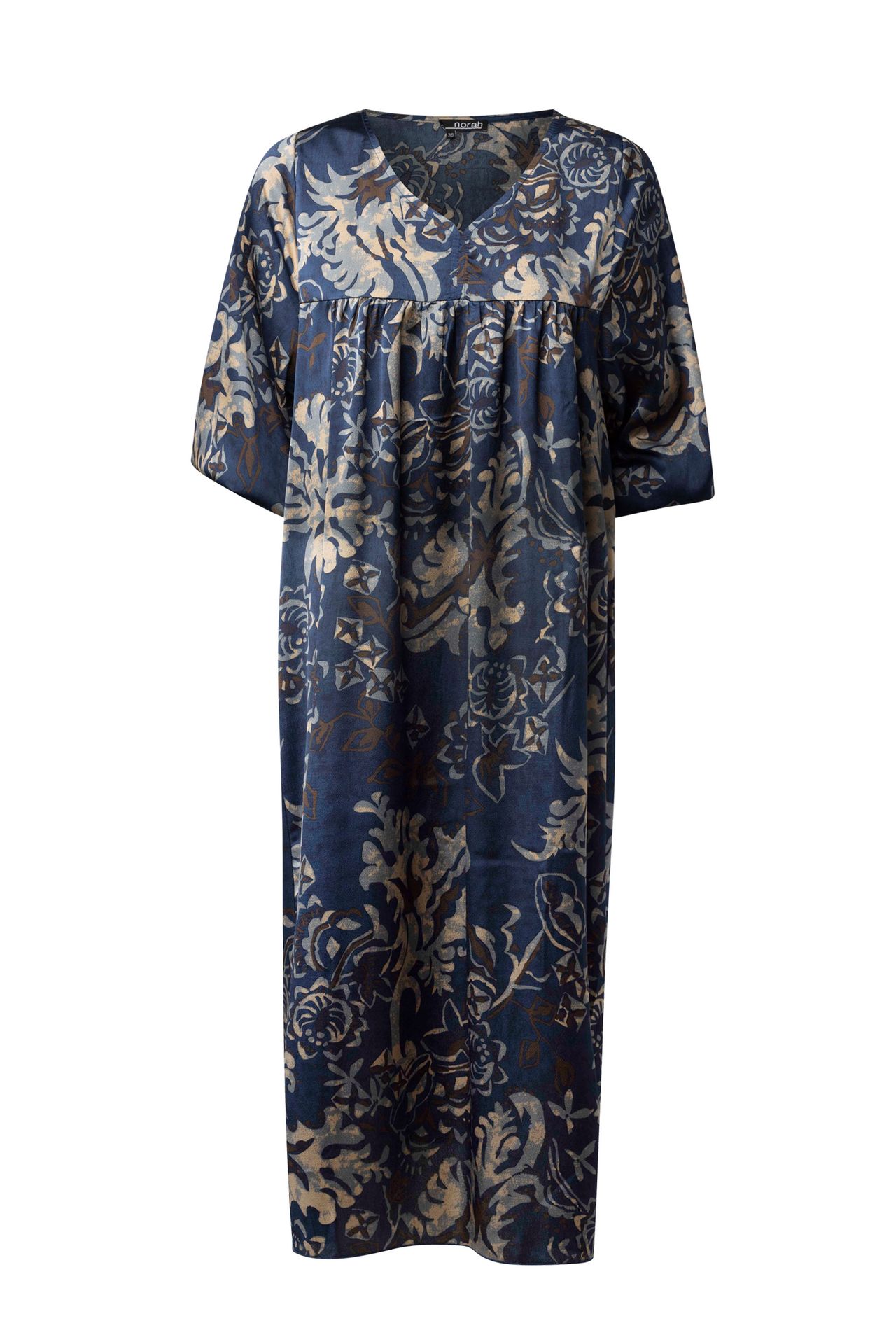 Norah Blauwe maxi jurk blue multicolor 214272-420