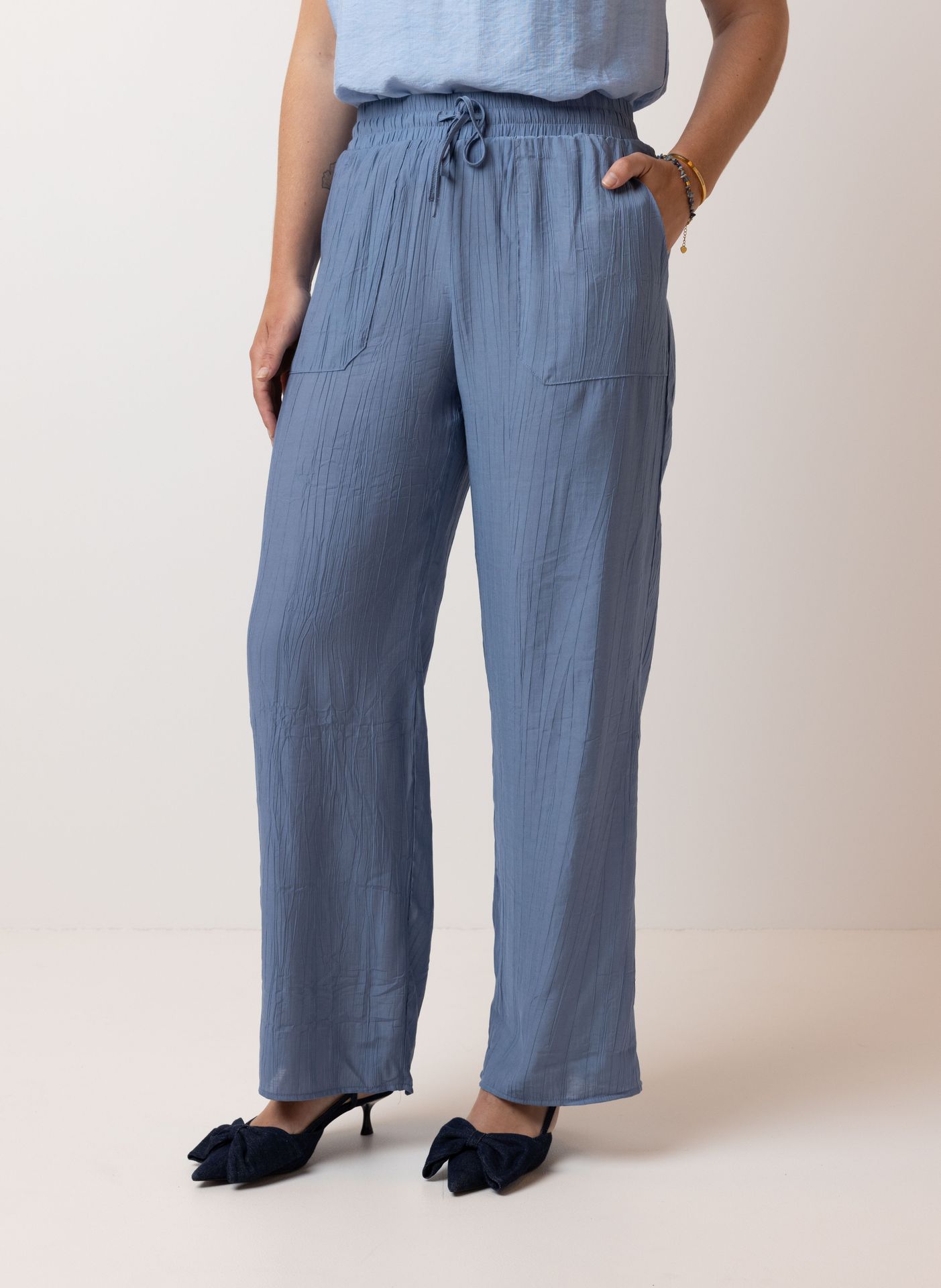 Norah Blauwe pantalon denim blue 214501-472