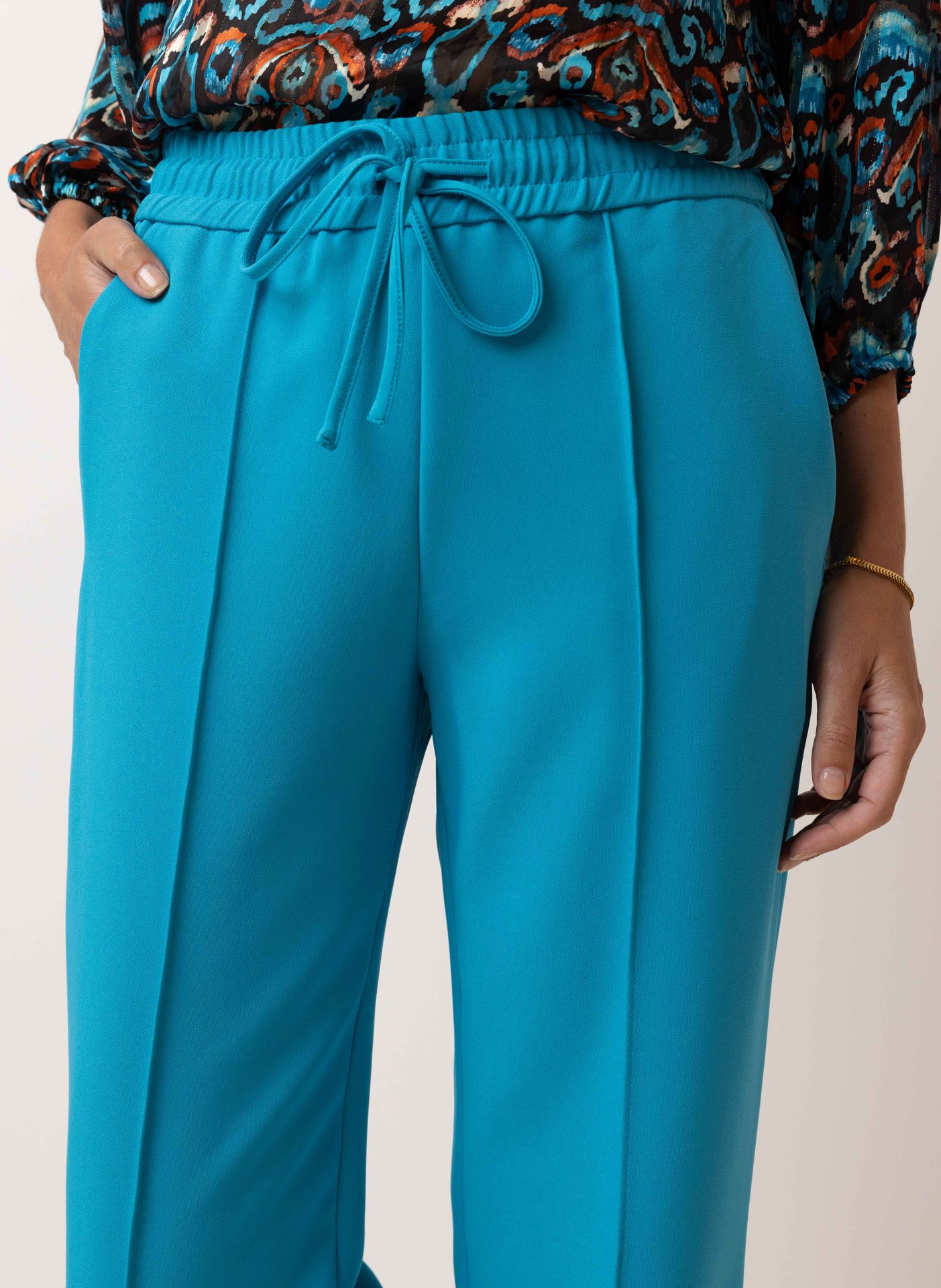 Norah Blauwe pantalon teal 214868-666