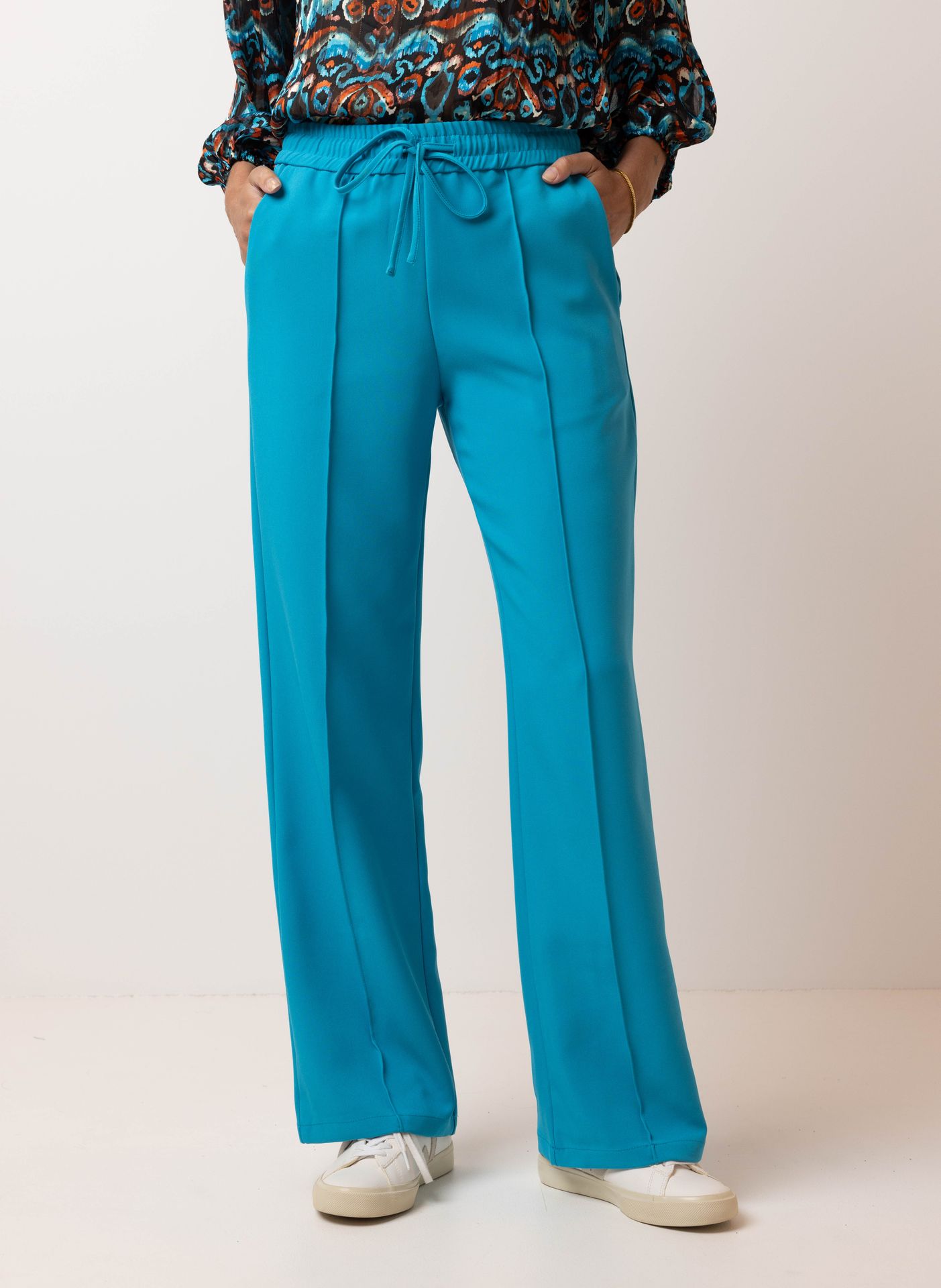 Norah Blauwe pantalon teal 214868-666