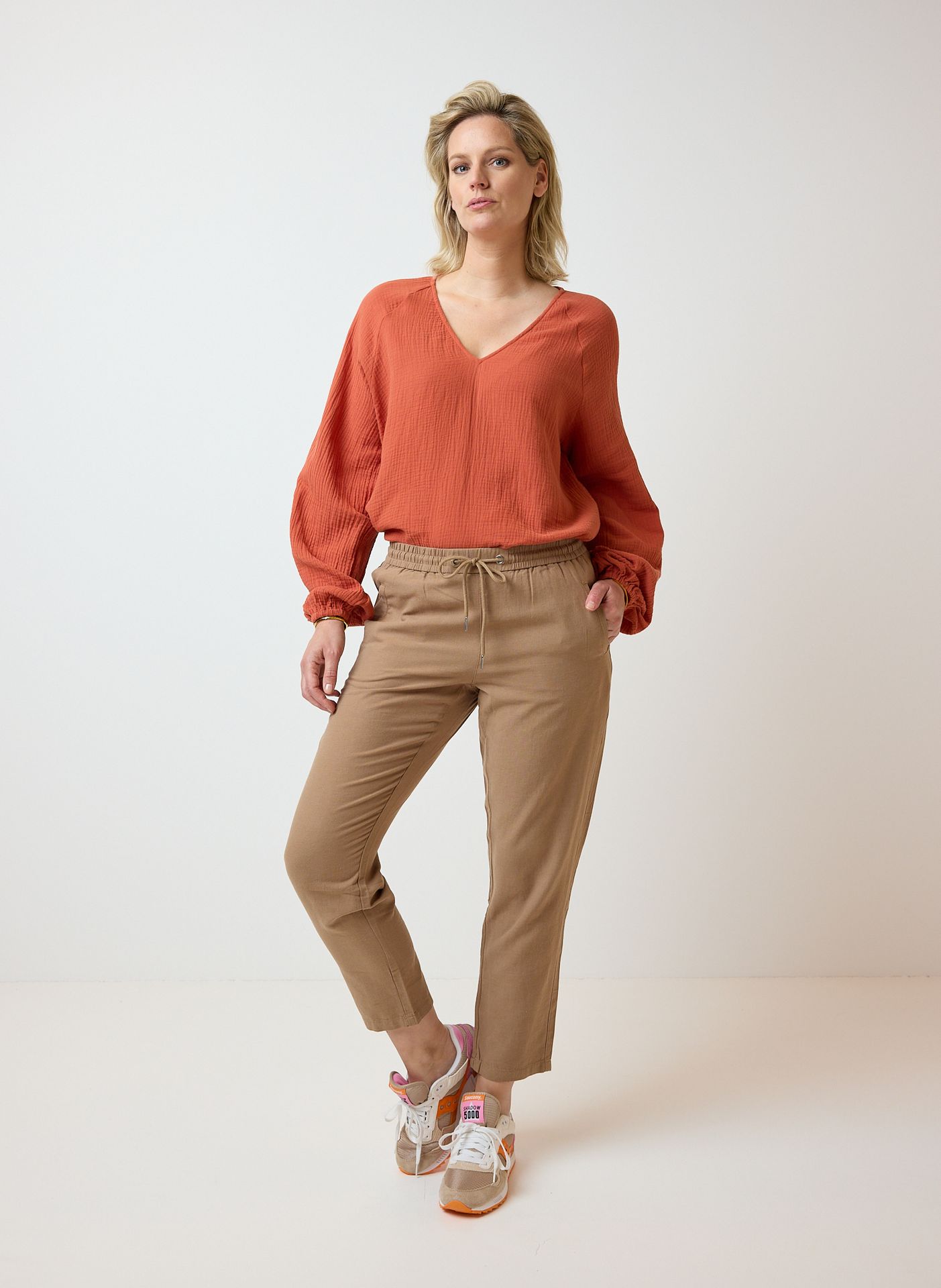 Norah Blouse terracotta terra 213431-660