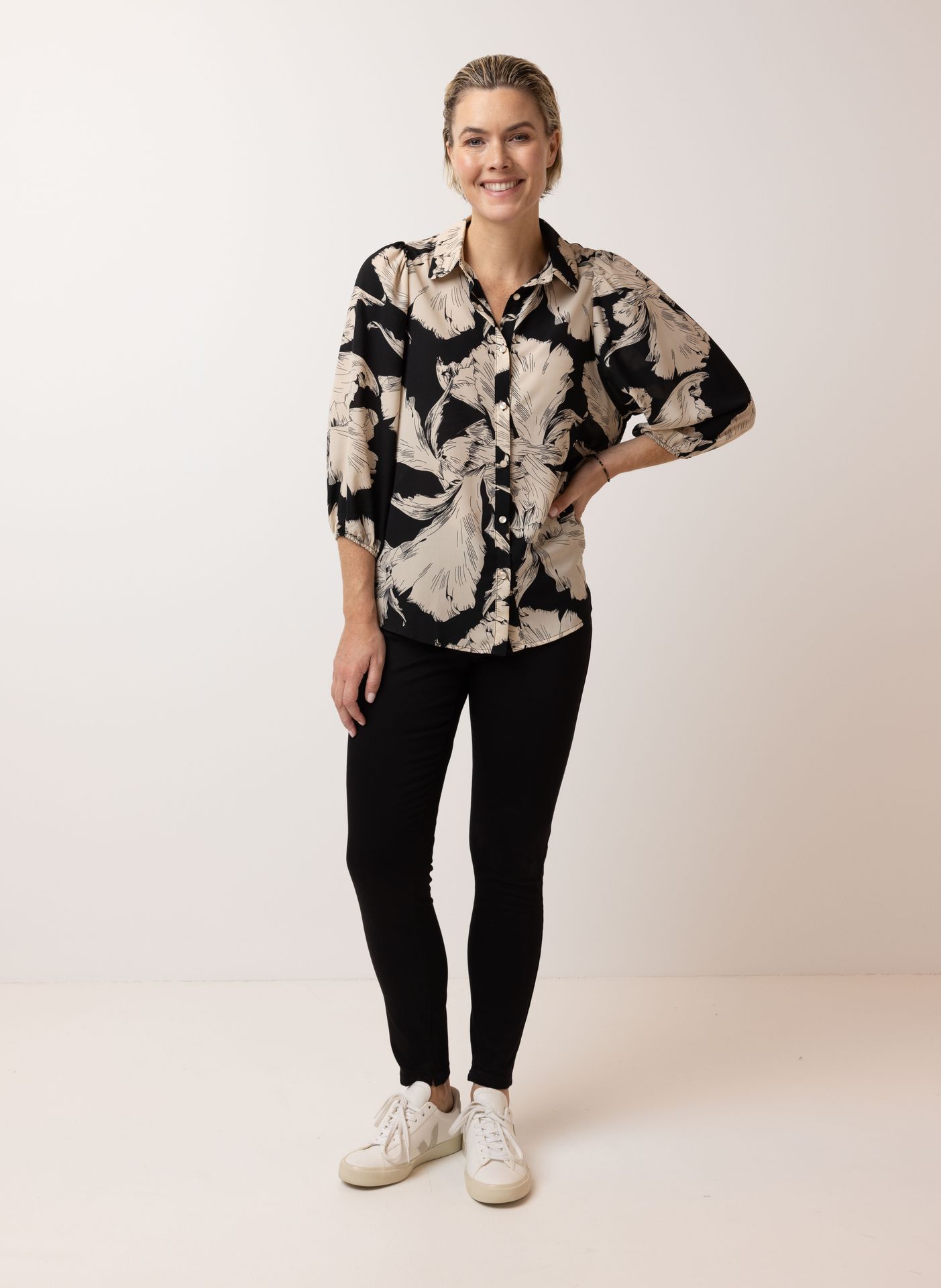 Norah Blouse zwart/ecru black/ecru 214687-041