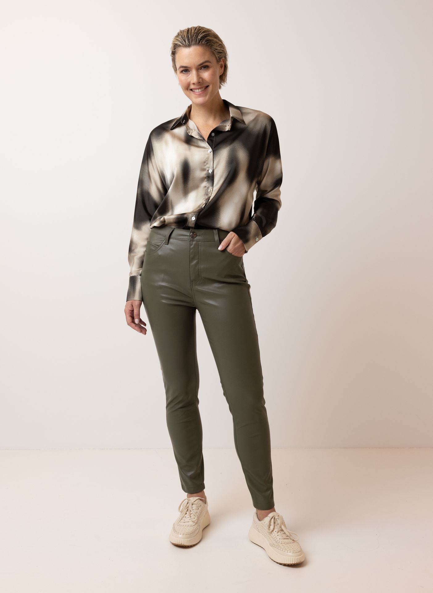 Norah Blouse zwart/zand black/sand 214152-030