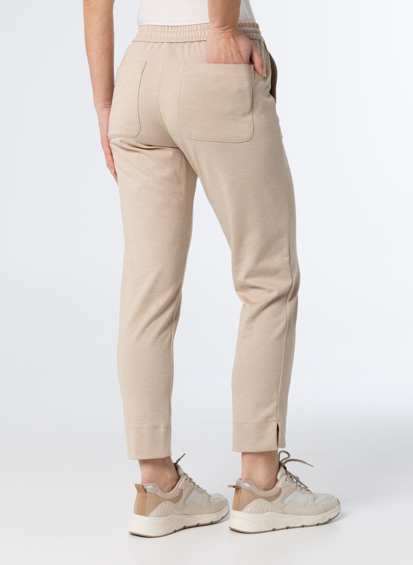 Norah Broek beige sand melange 212314-151