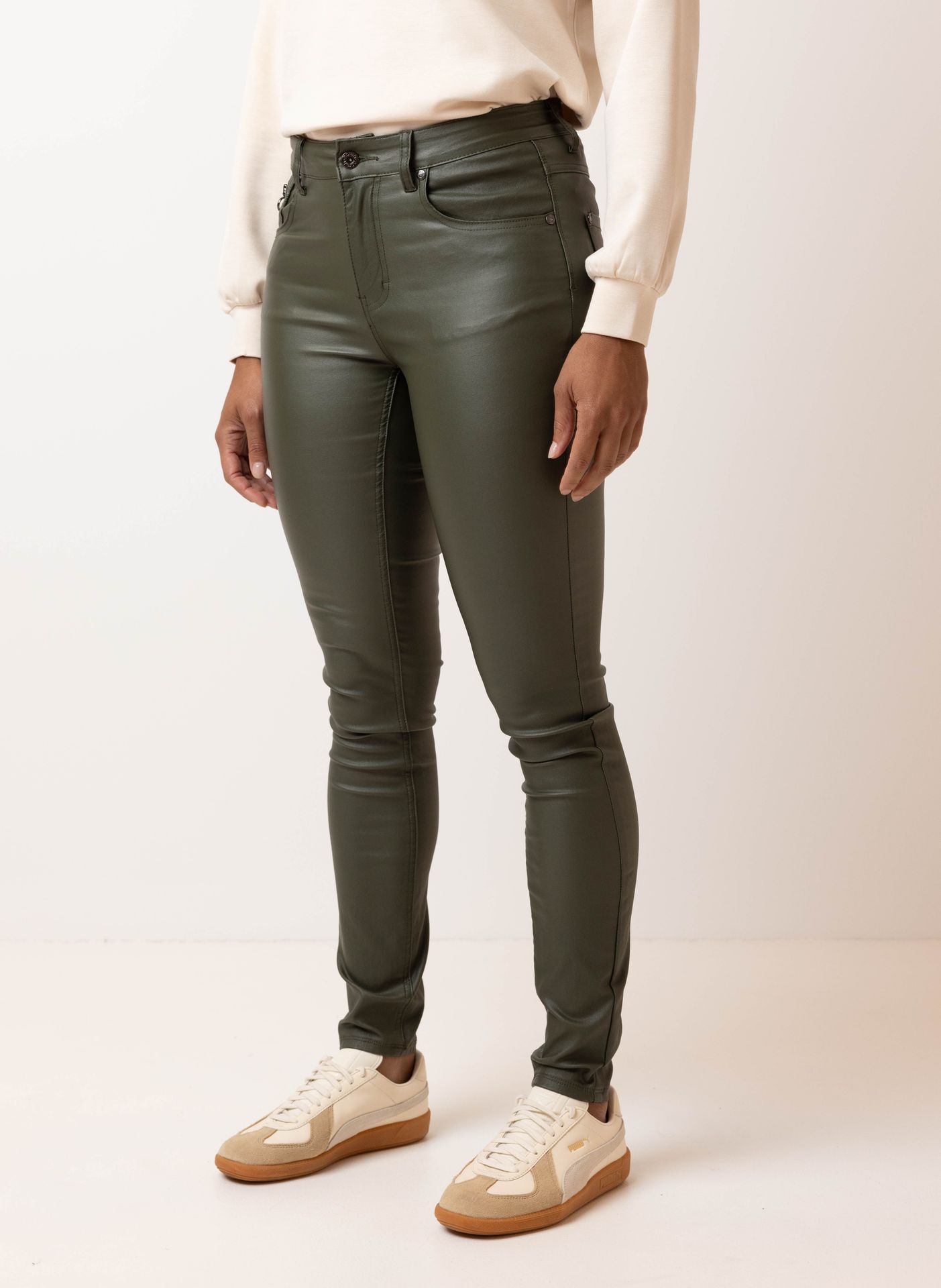 Norah Broek groen dark army 206578-580