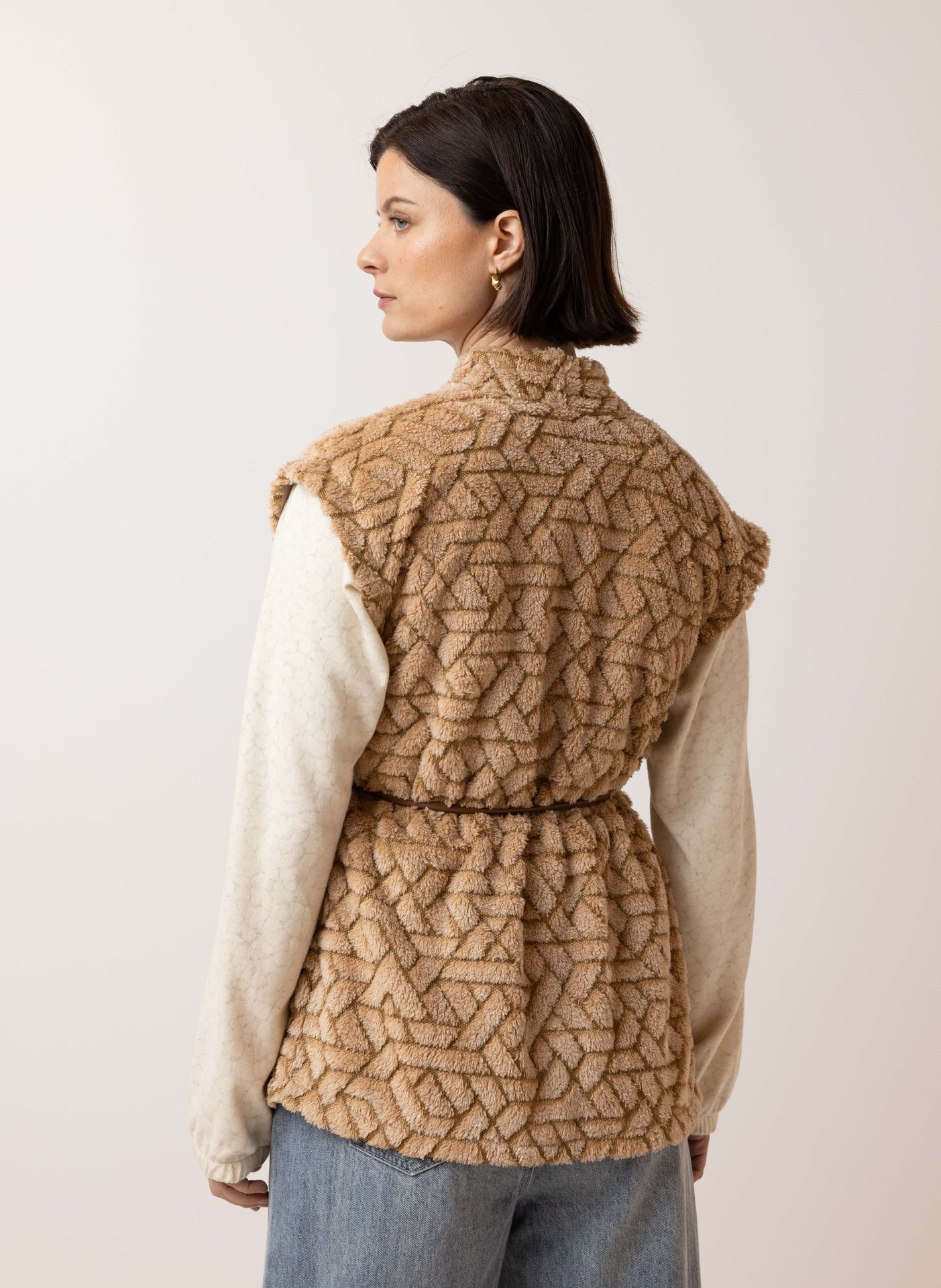 Norah Bruin gilet camel 214790-271