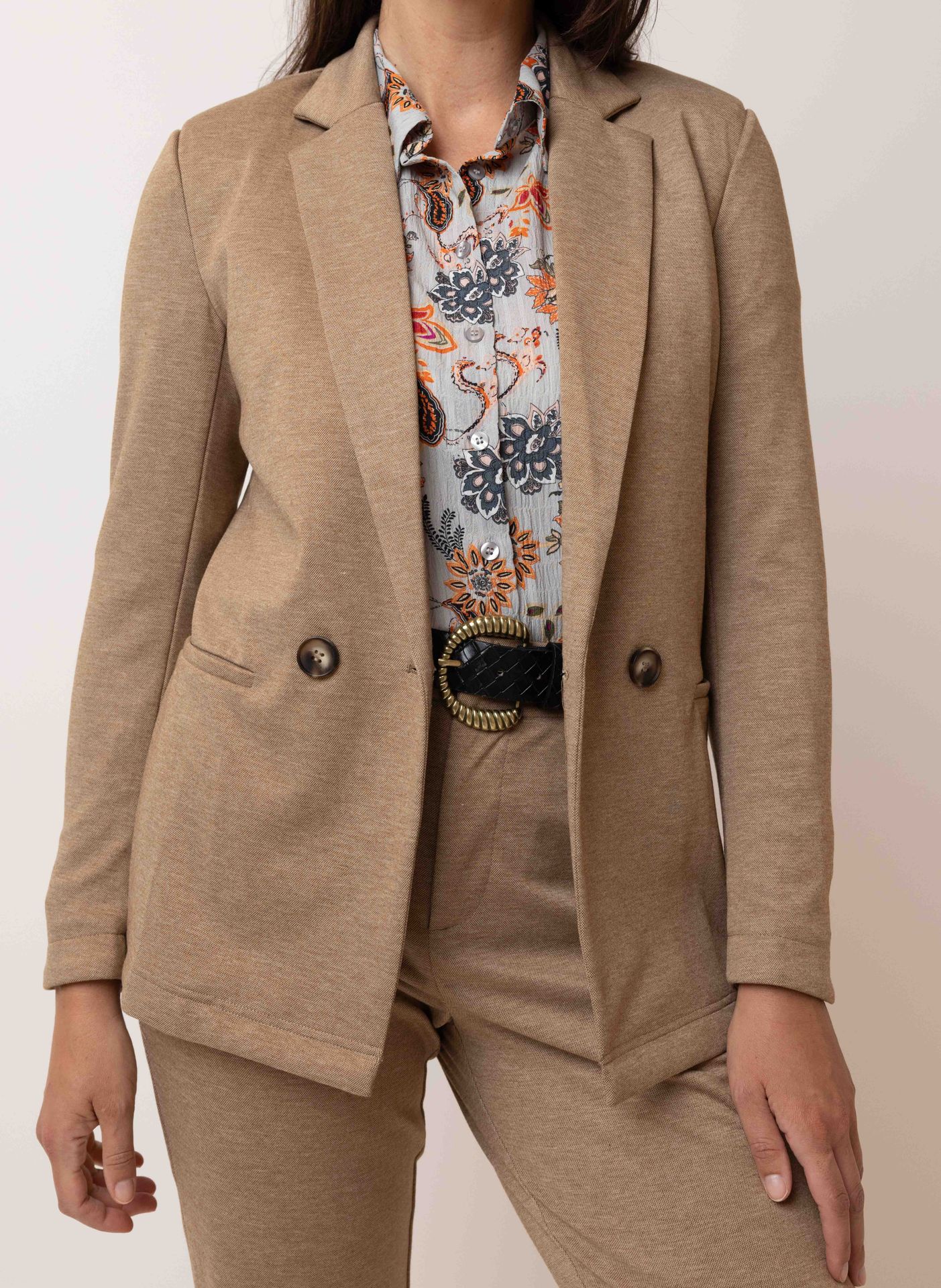 Norah Bruine blazer camel 215082-271