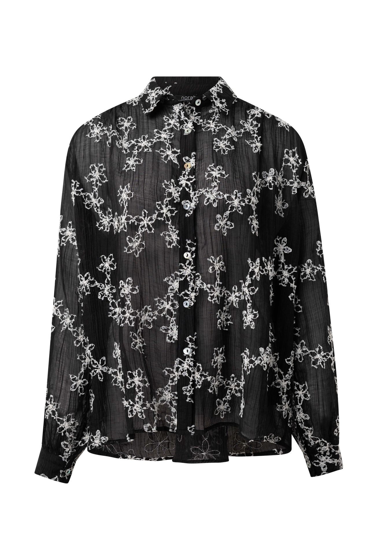 Norah Zwarte blouse black/white 215845-031