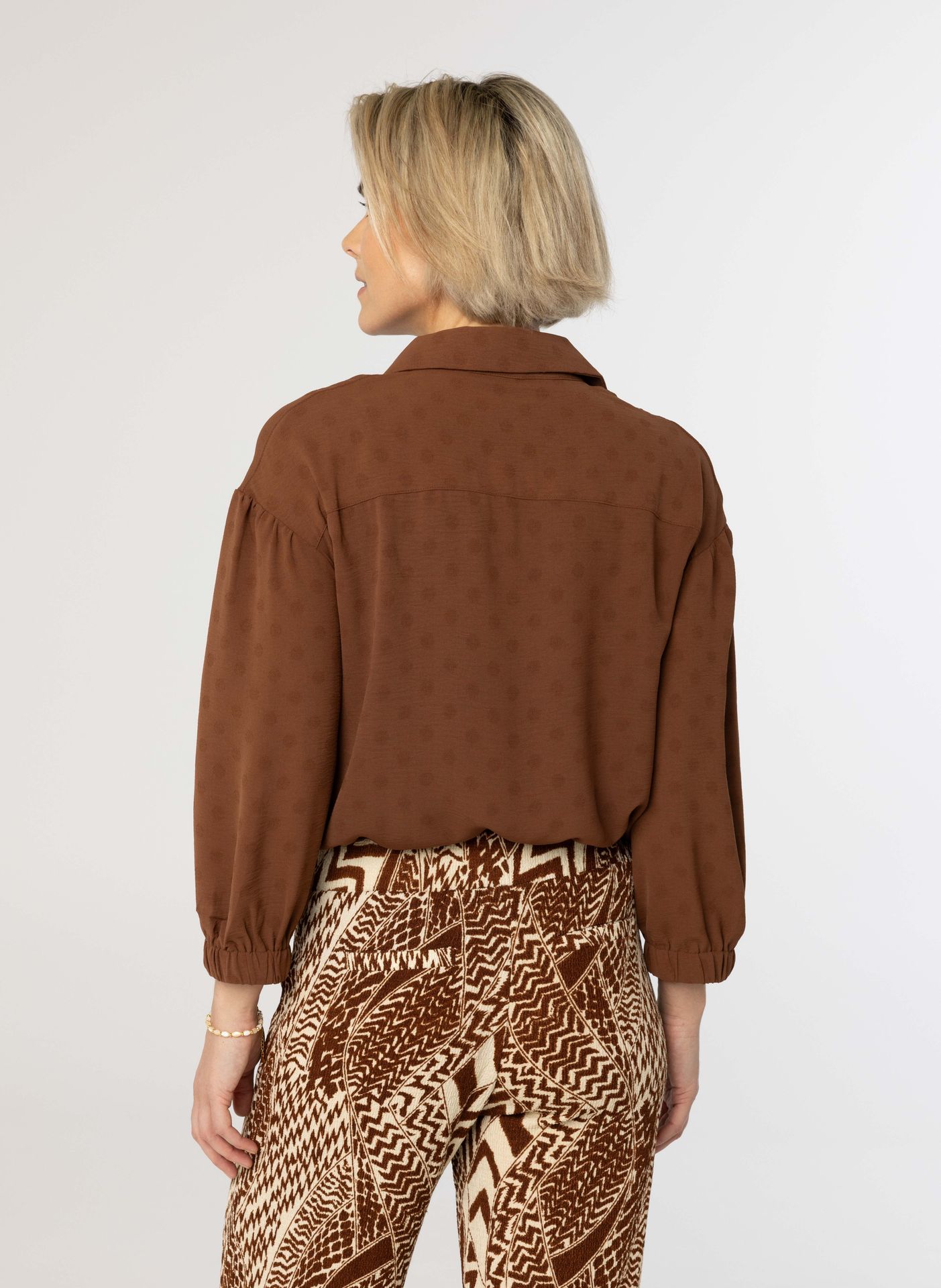 Norah Bruine blouse brown 214070-200
