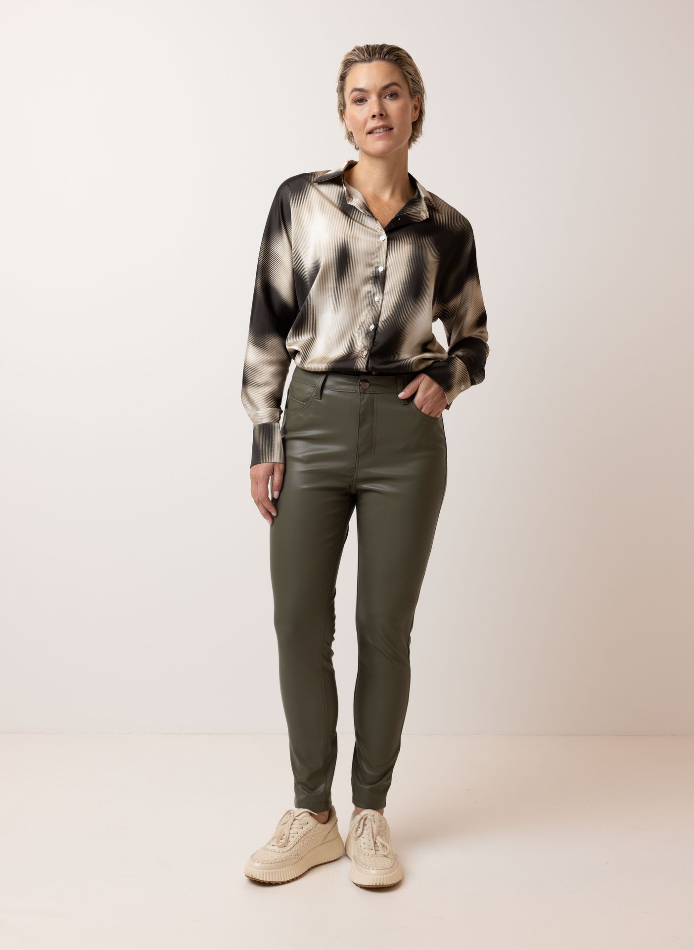 Norah Groene broek army green 214753-595