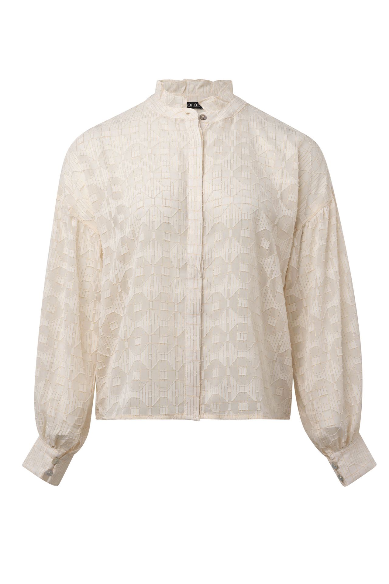 Norah Champagnekleurige blouse champagne 215023-103