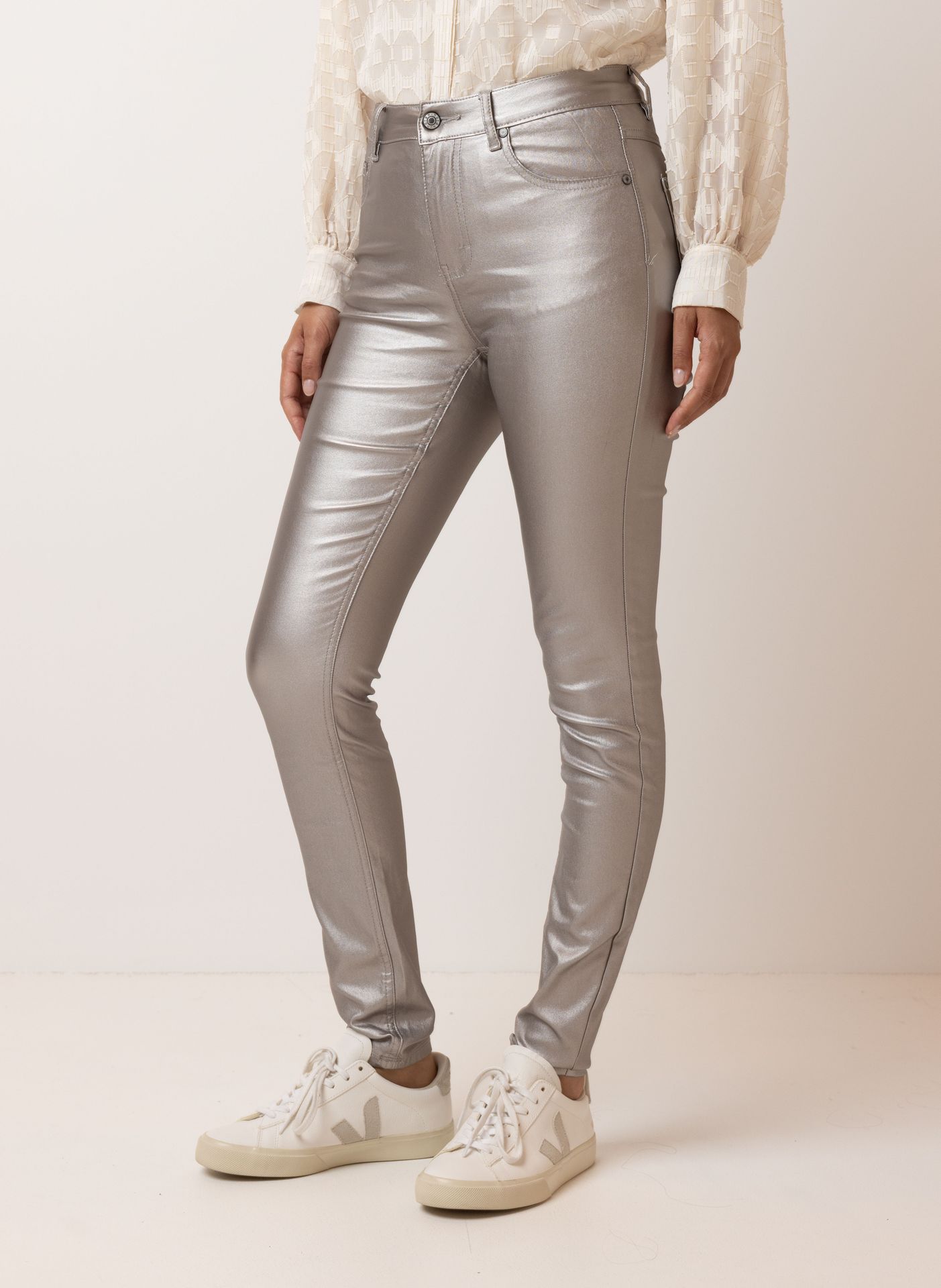 Norah Champagnekleurige broek champagne 214714-103