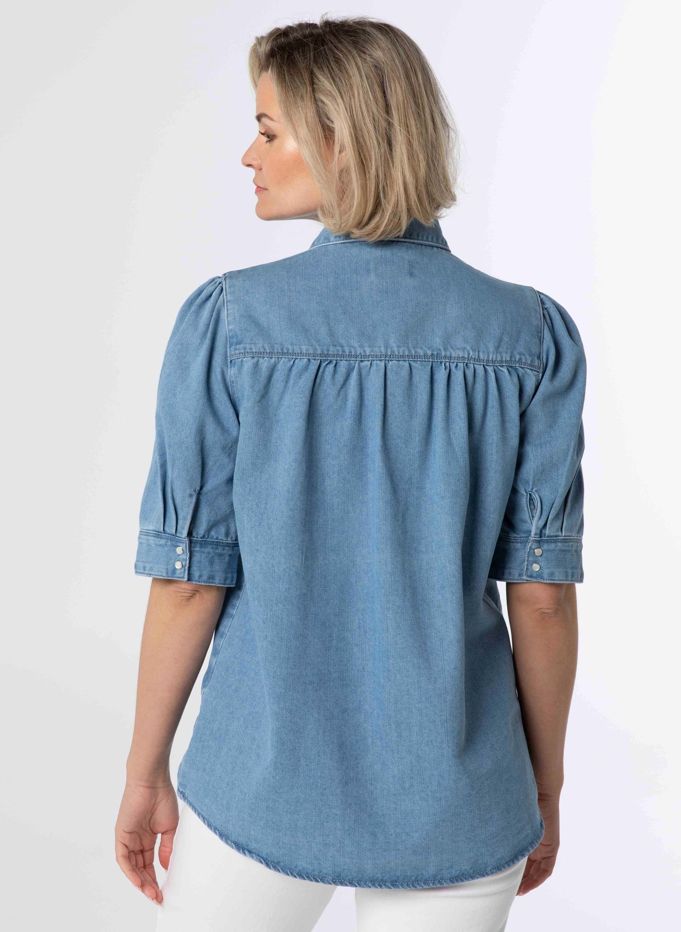 Norah Denim blouse blauw blue 212390-400