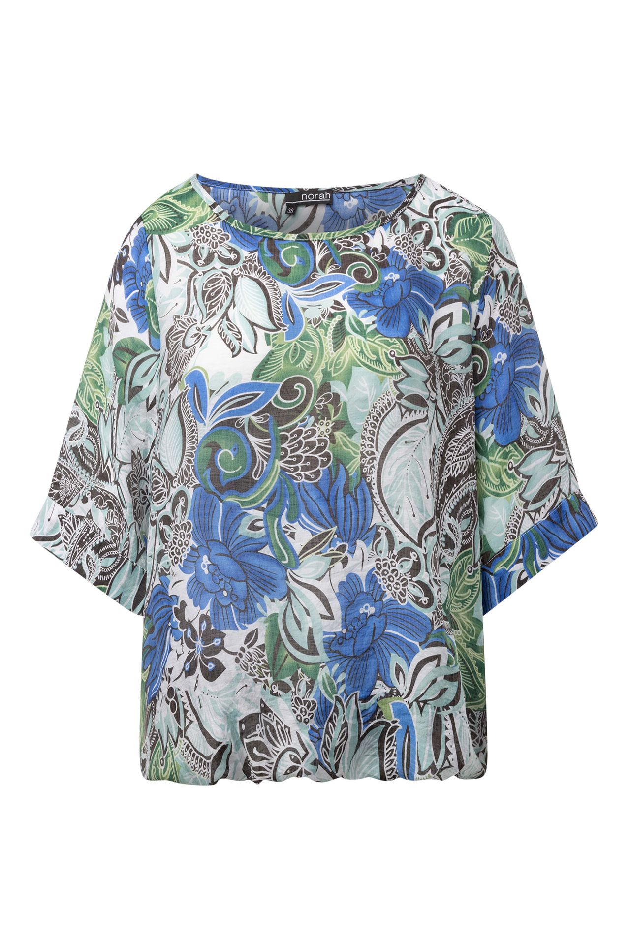 Norah Groene blouse green melange 214793-550