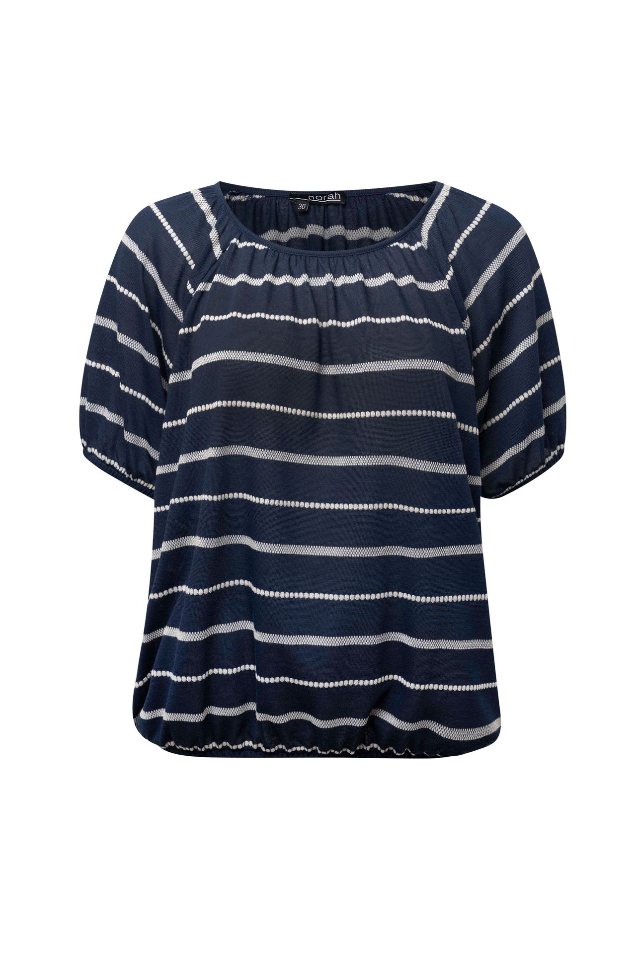 Norah Donkerblauw gestreept shirt blue/ecru 214527-441