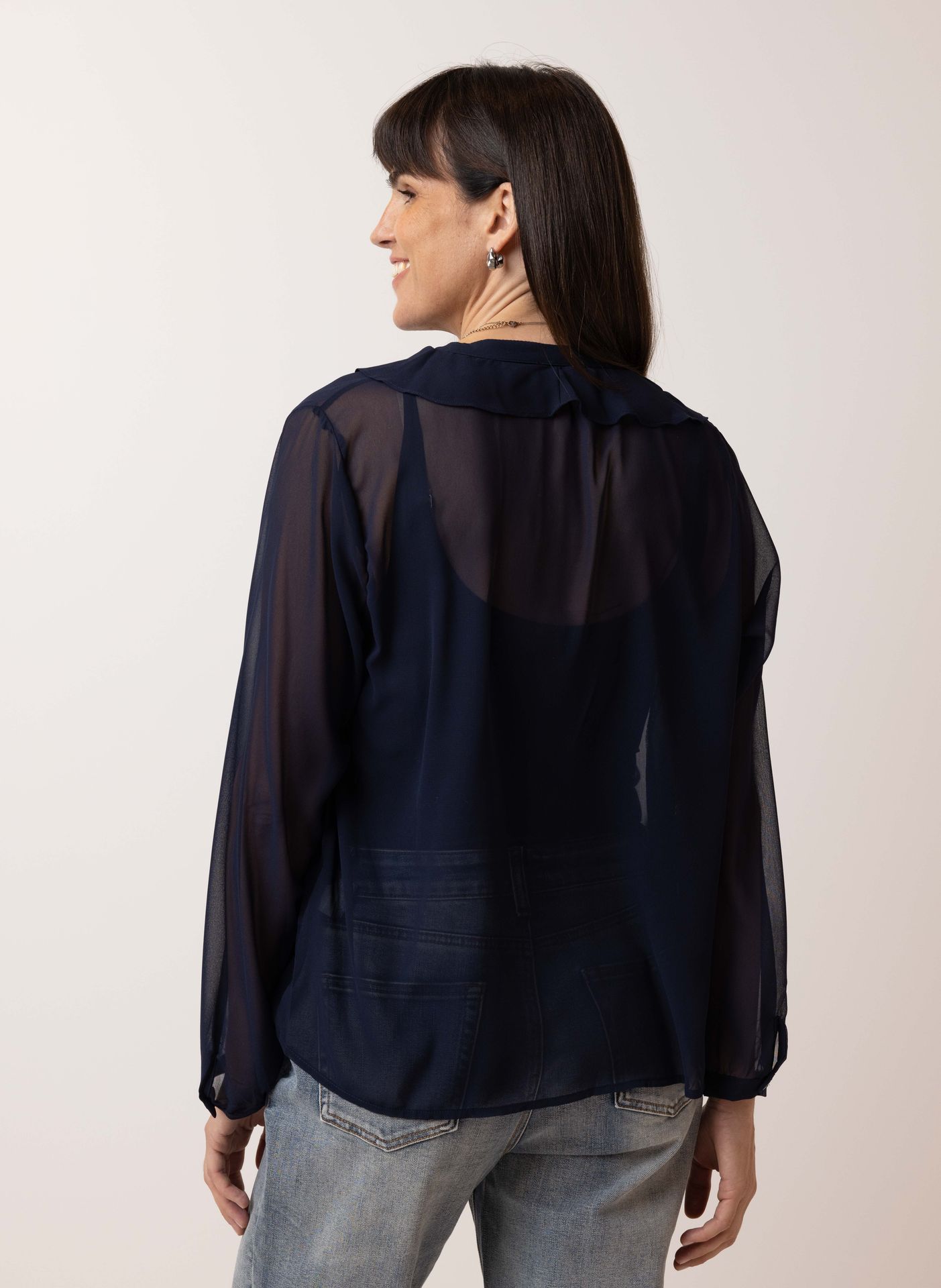 Norah Donkerblauwe blouse dark blue 214449-499