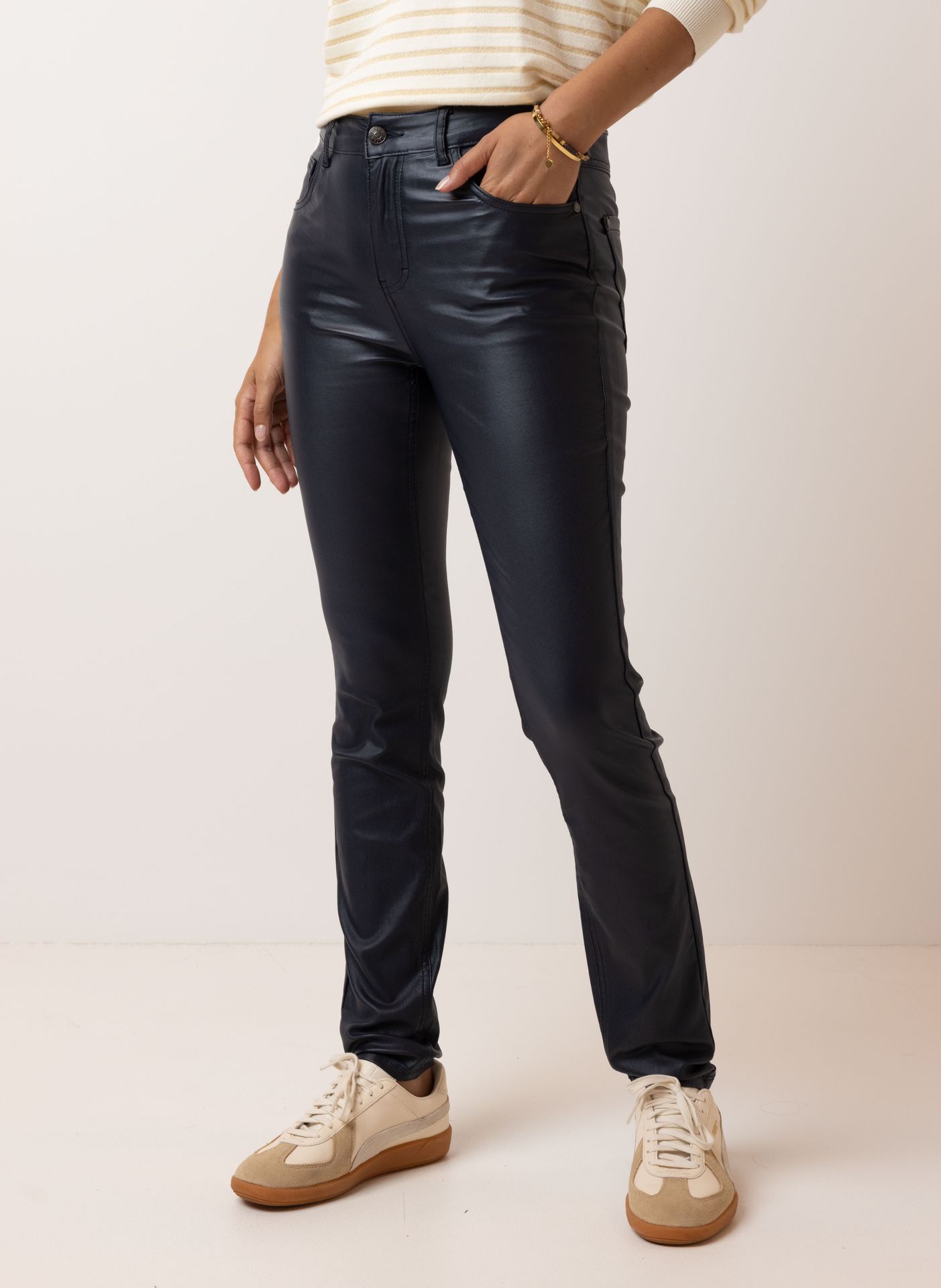 Norah Donkerblauwe broek navy 214552-492