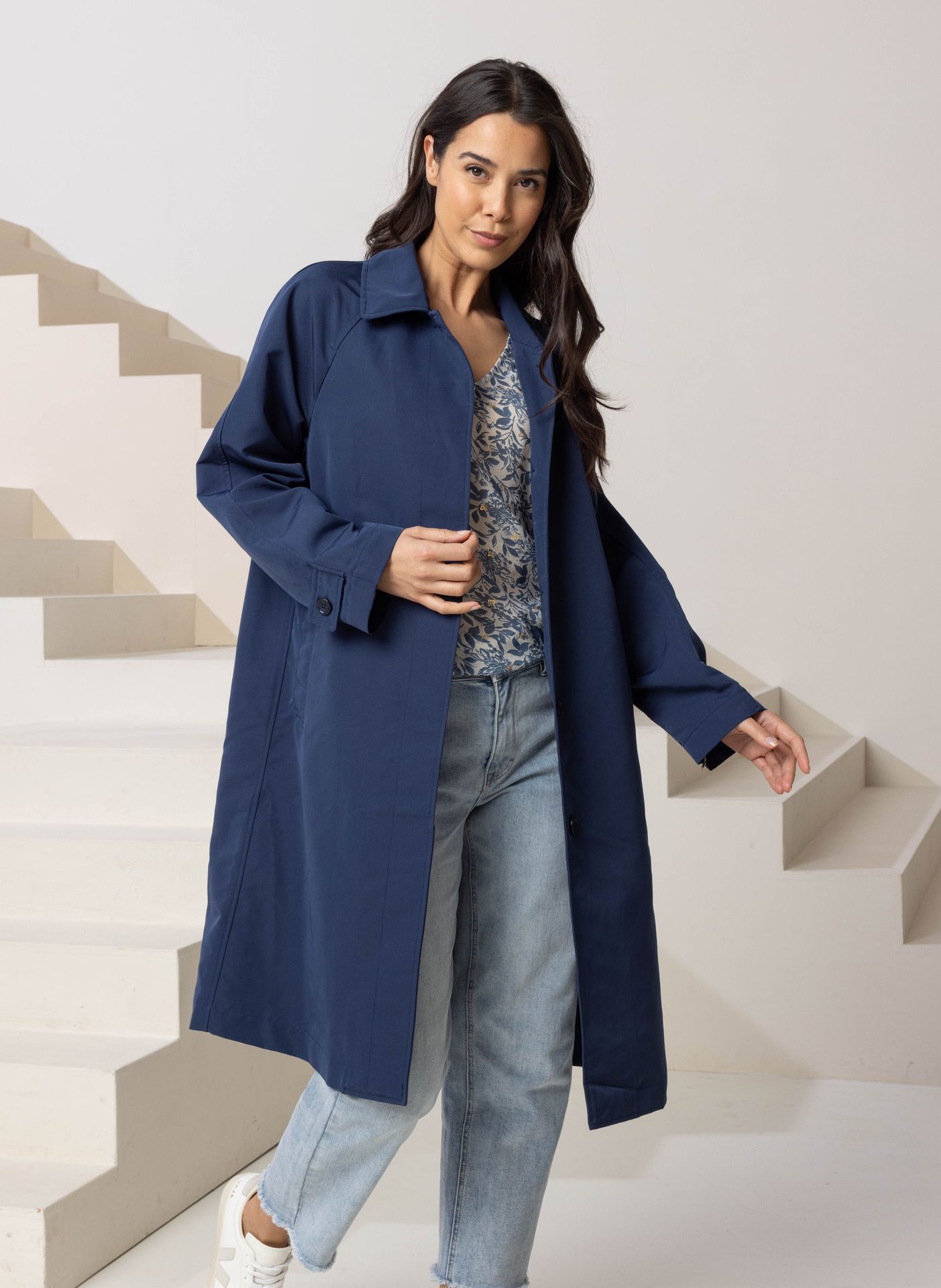 Norah Donkerblauwe jas blue 213420-400