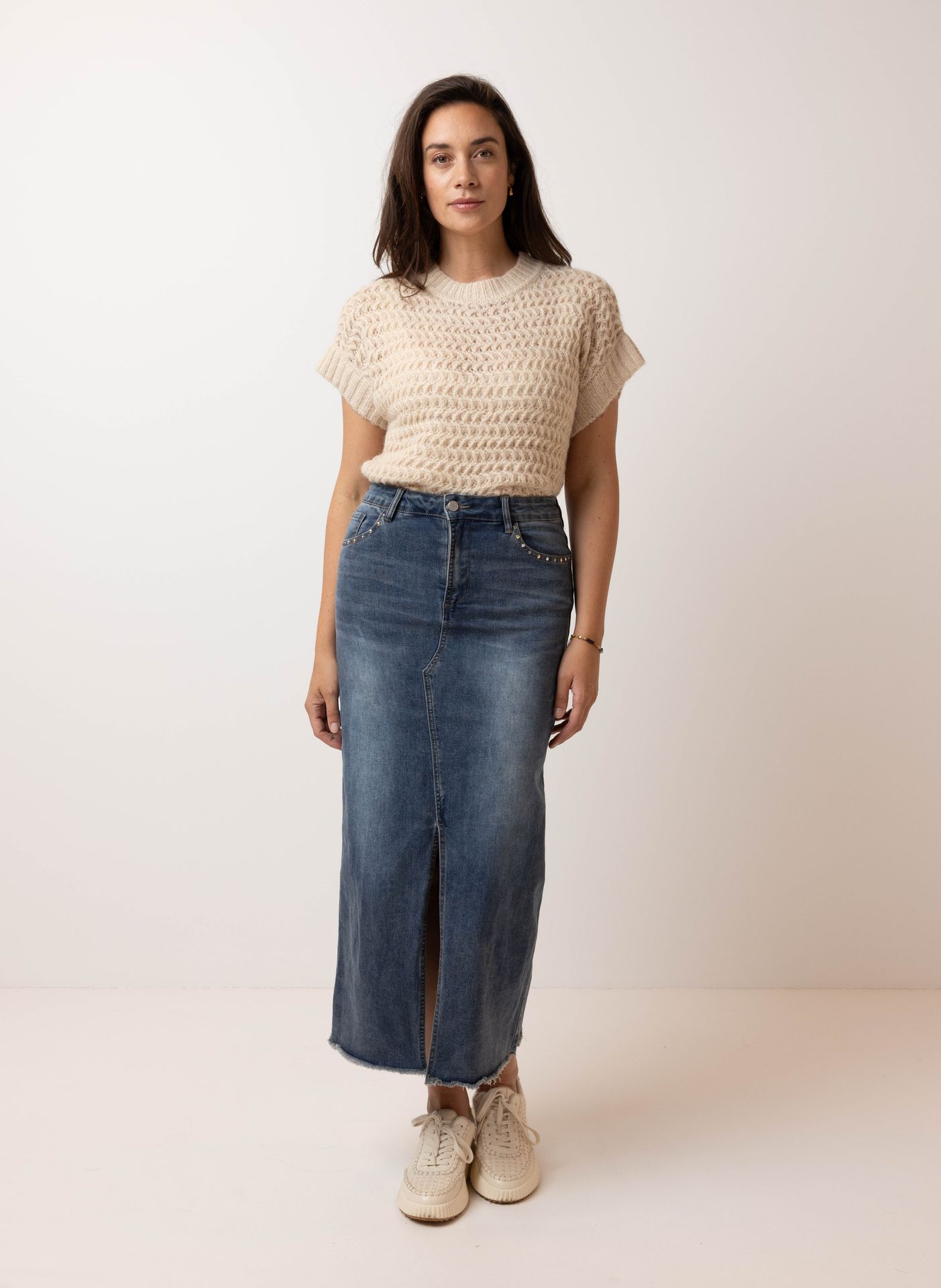 Norah Midi denim rok denim blue 215054-472