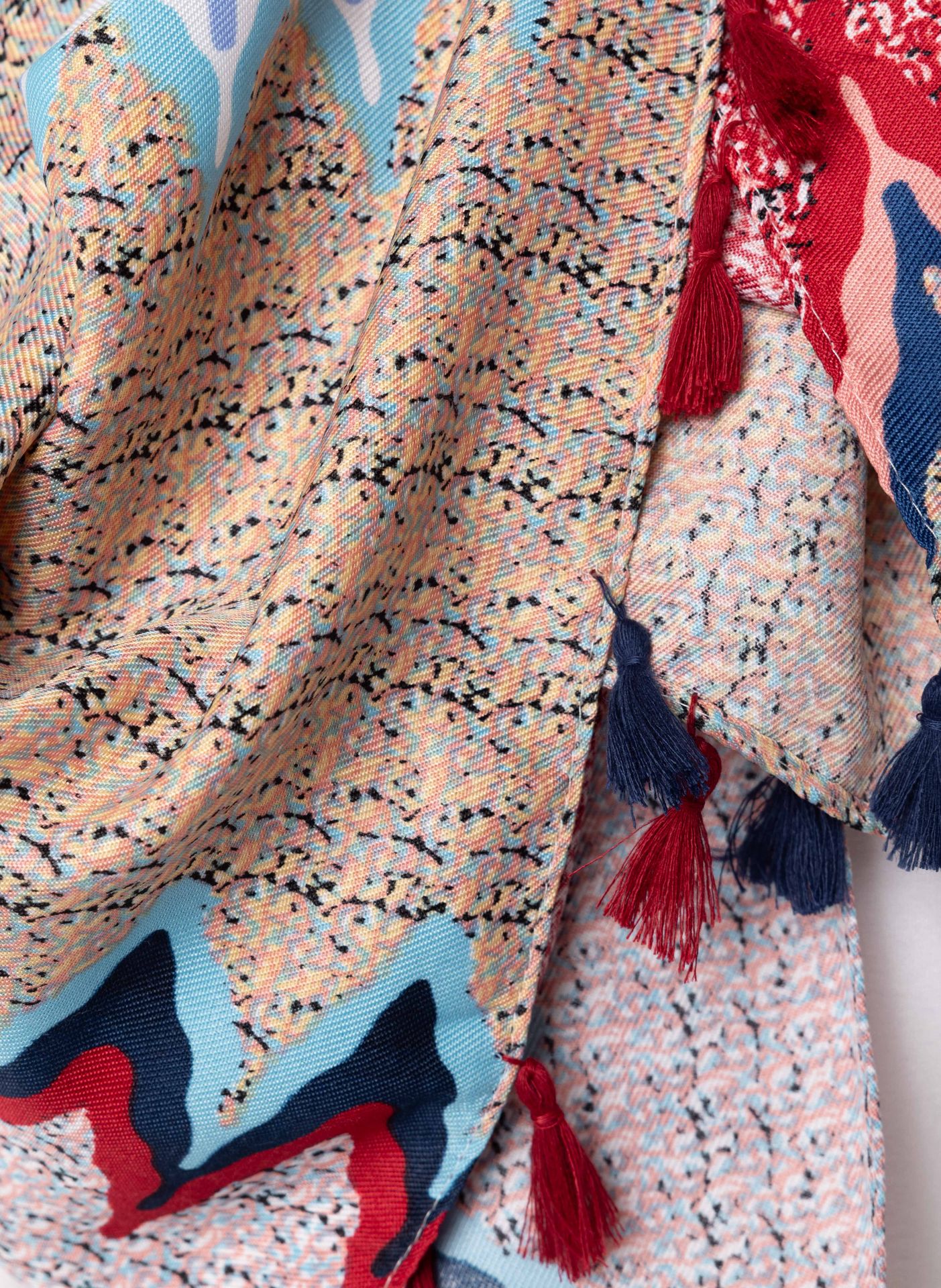 Norah Dun geweven sjaal meerkleurig multicolor 213720-002