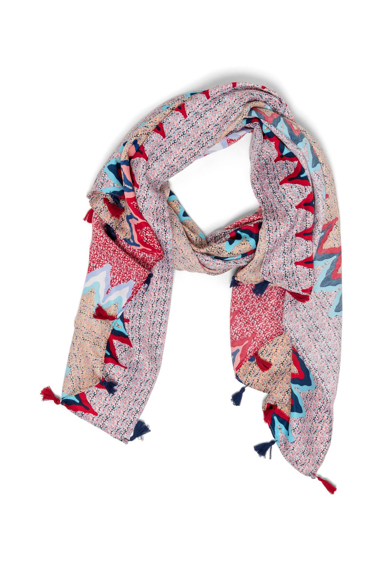 Norah Dun geweven sjaal meerkleurig multicolor 213720-002