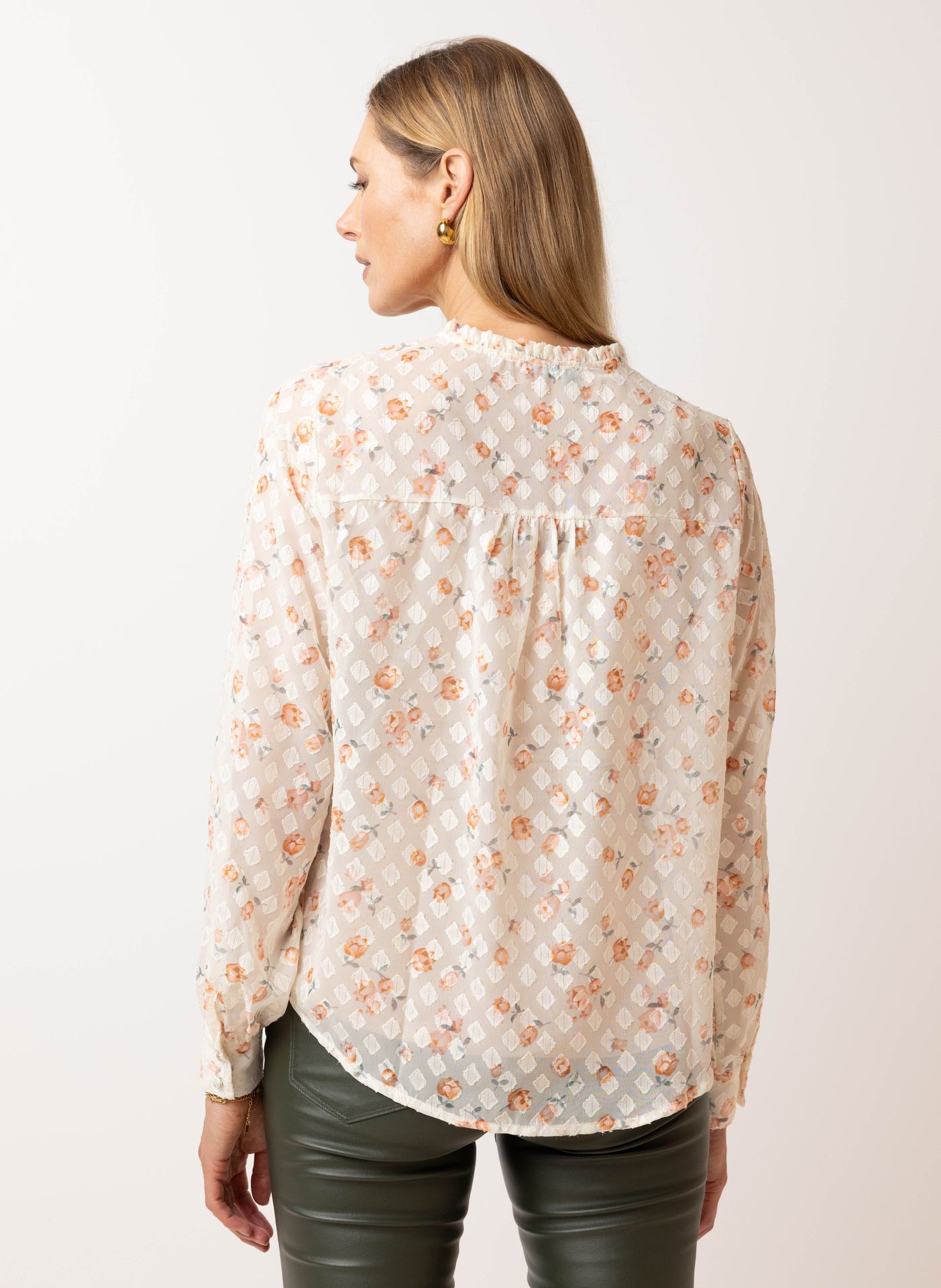 Norah Ecru blouse ecru/orange 215183-177