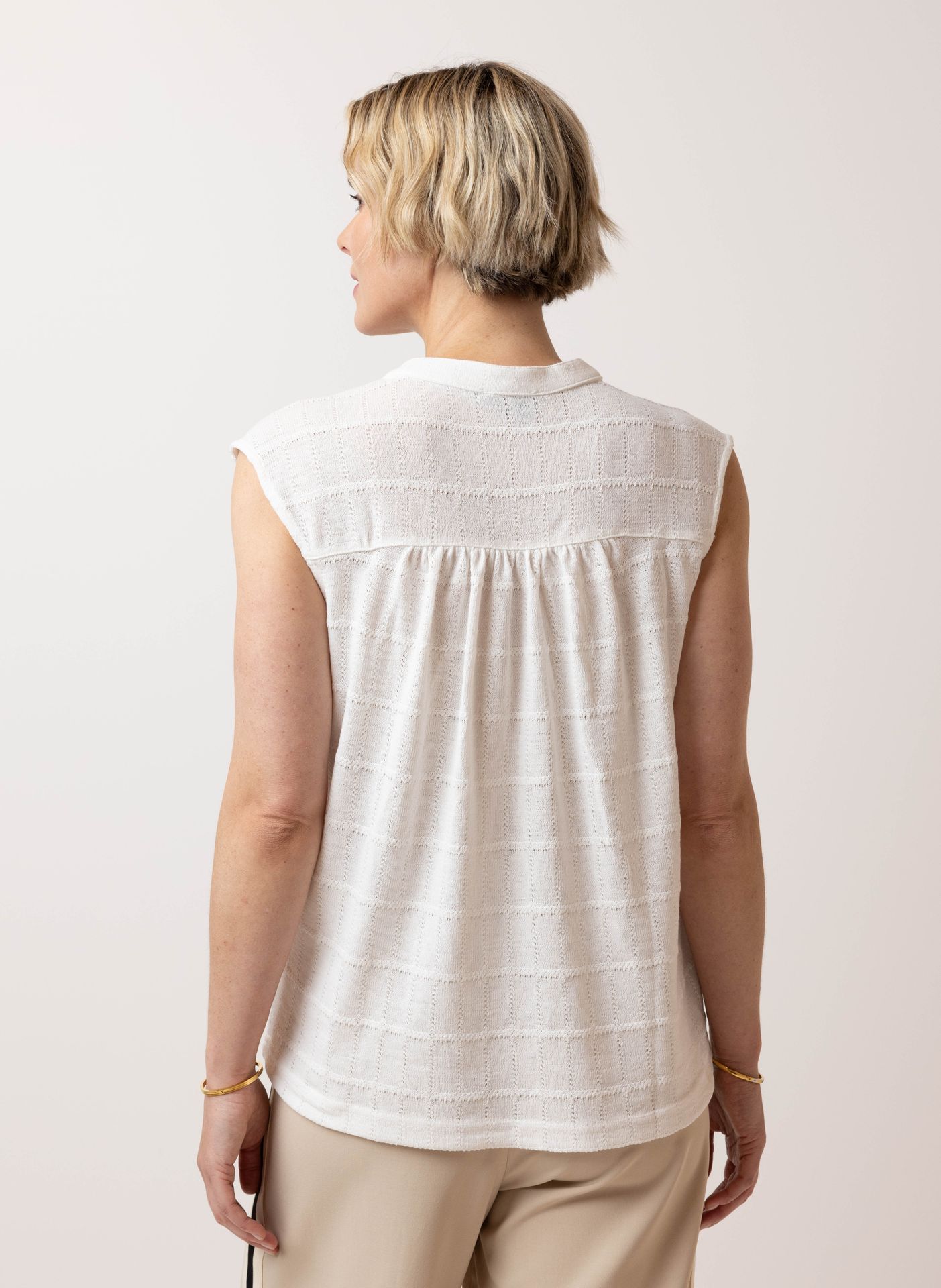 Norah Fijngebreide top off-white 214757-101