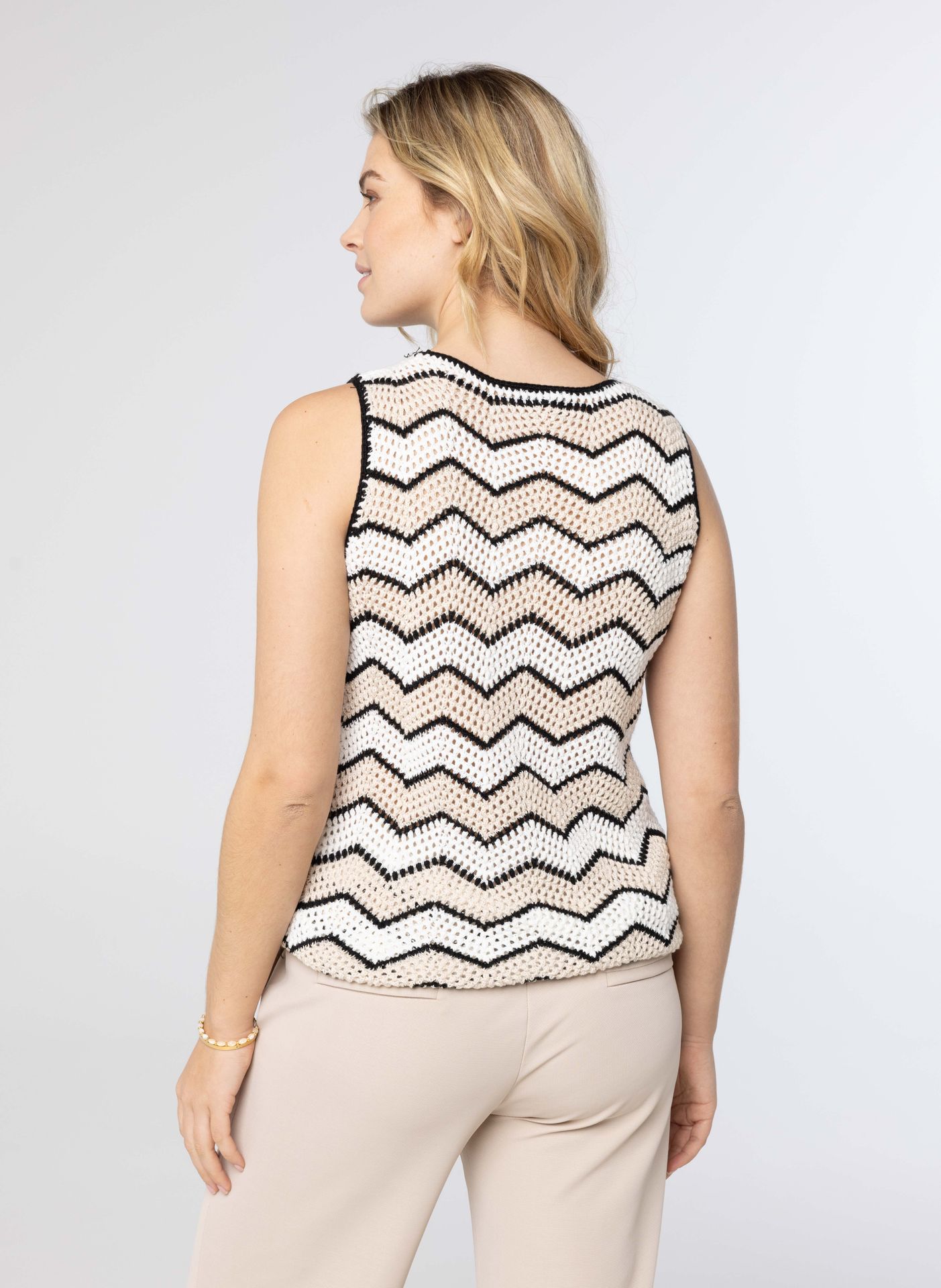 Norah Gehaakte top sand multicolor 213715-121