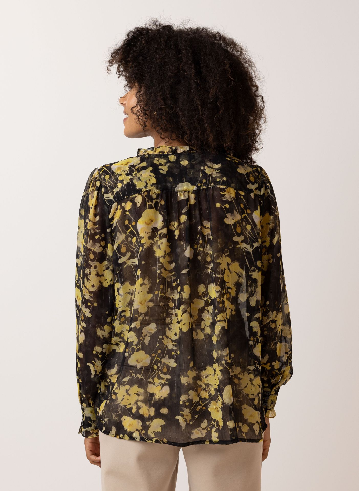 Norah Gele blouse black/yellow 215384-033