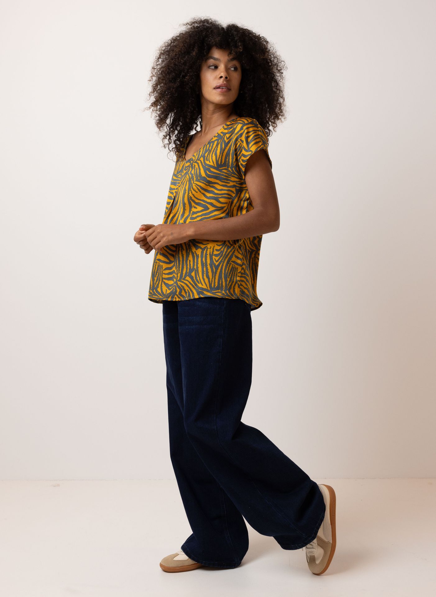 Norah Gele blouse yellow/blue 214375-334