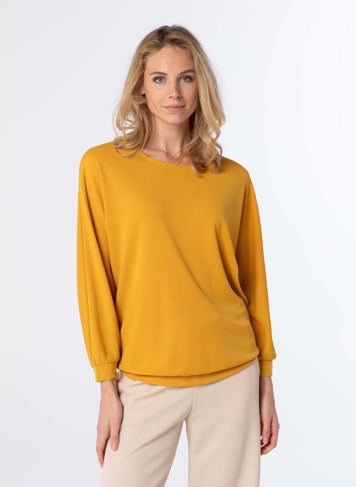 Norah Gele trui met lange mouwen mango 213503-304