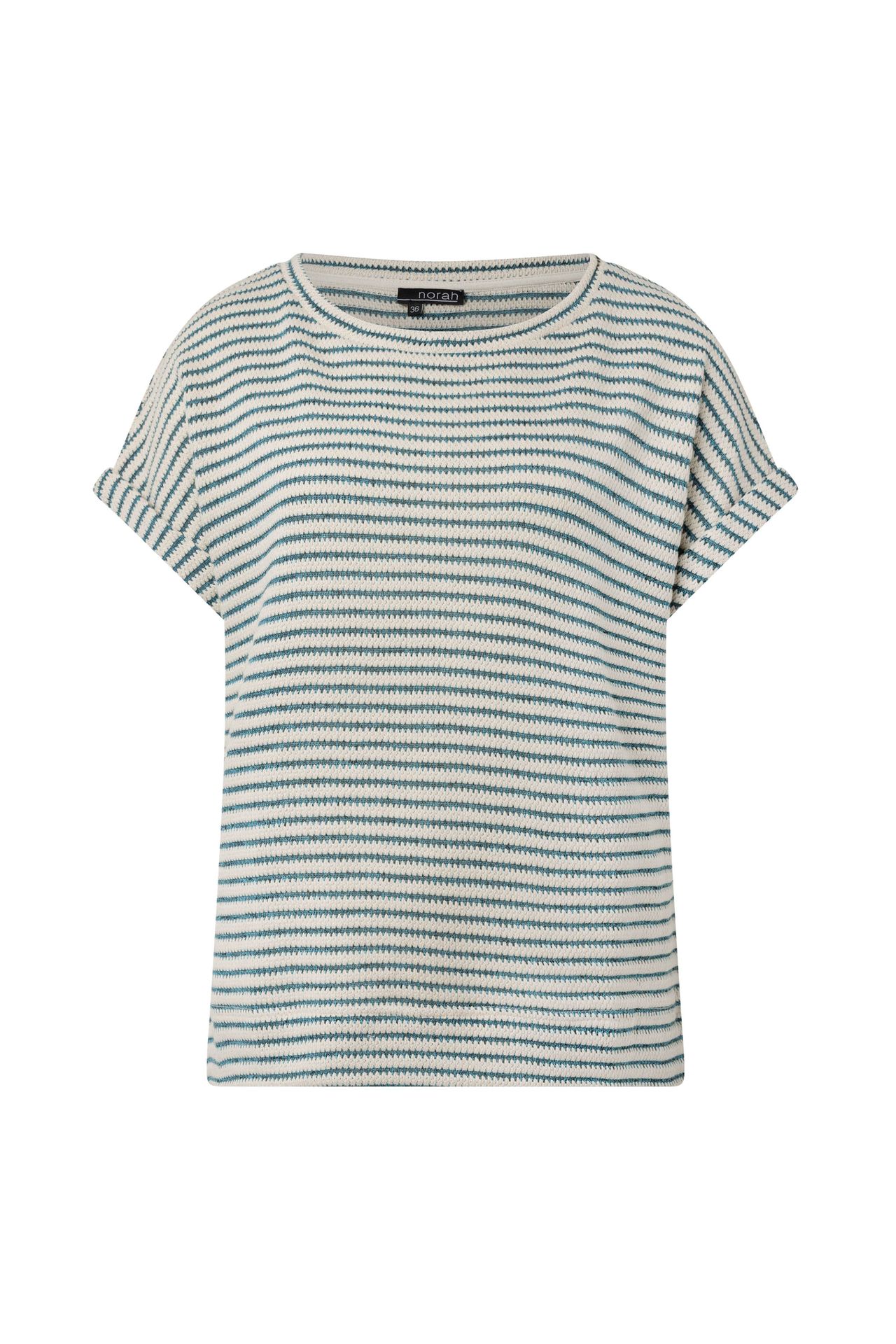 Norah Gestreept shirt ecru/blue 214720-174