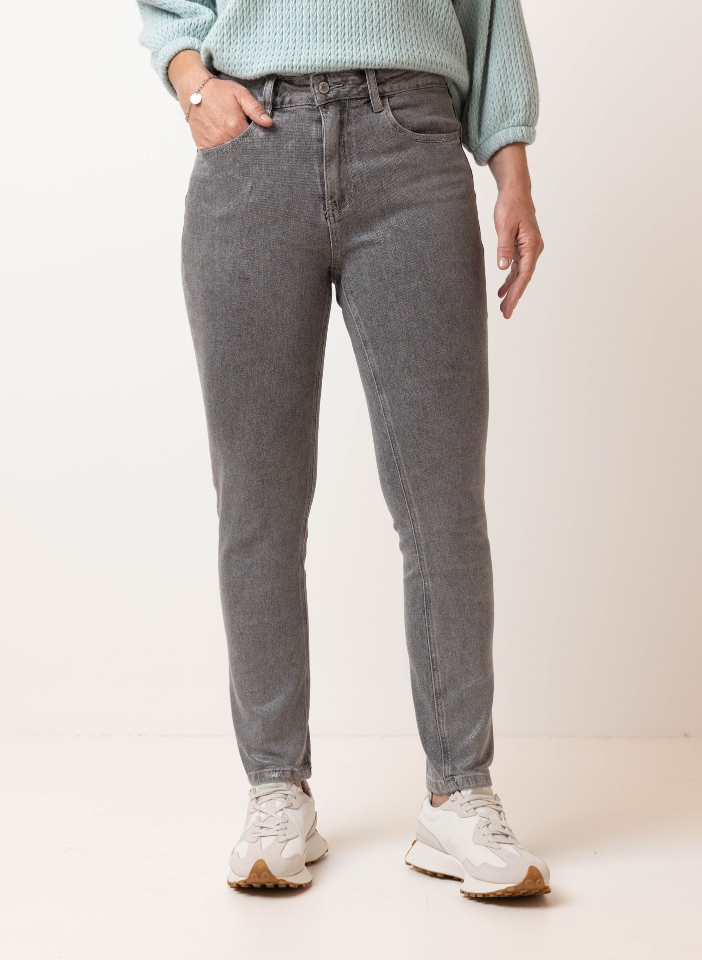 Norah Glanzende grijze denim silver 215299-099