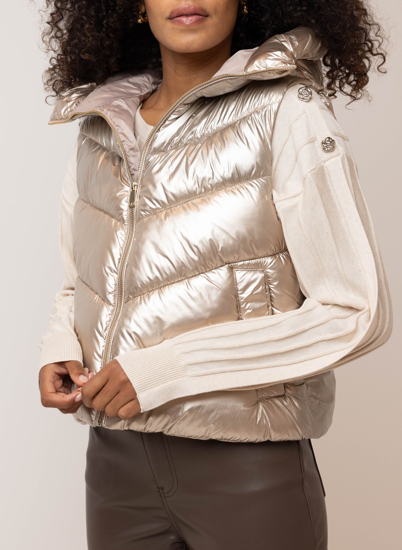 Norah Gouden bodywarmer gold 215310-199