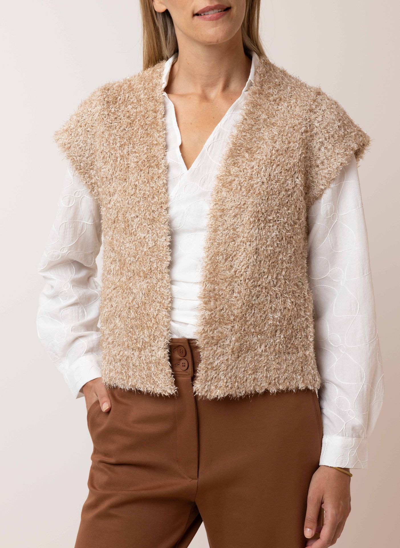 Norah Gouden gilet gold 215060-199